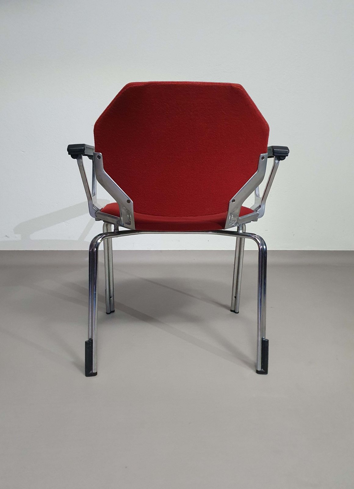 Furniture 9 X In Stock Froscher Retro 1970 Metal Hexagonal Office / Desk Arm Chair For Sitform photo