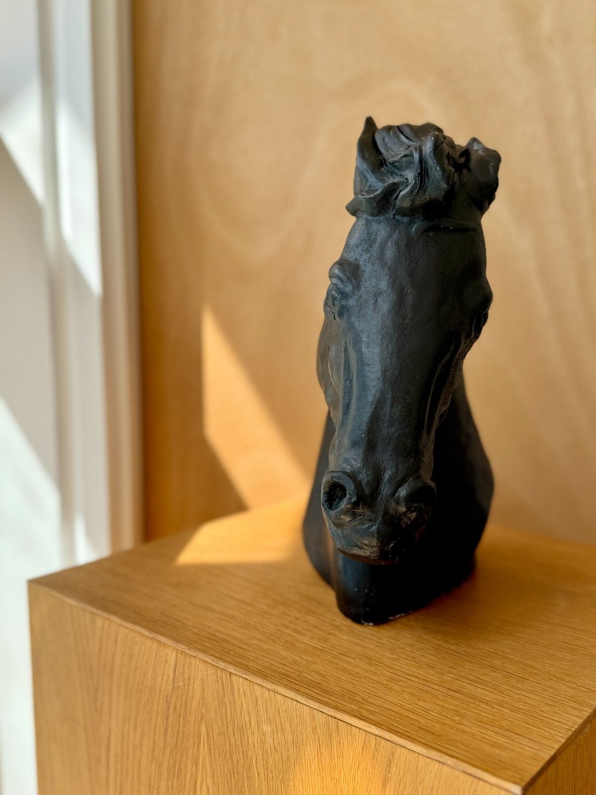 J. Spratt "Flaming Mane" Horse Head Sculpture Austin Productions 1978 photo 99.0