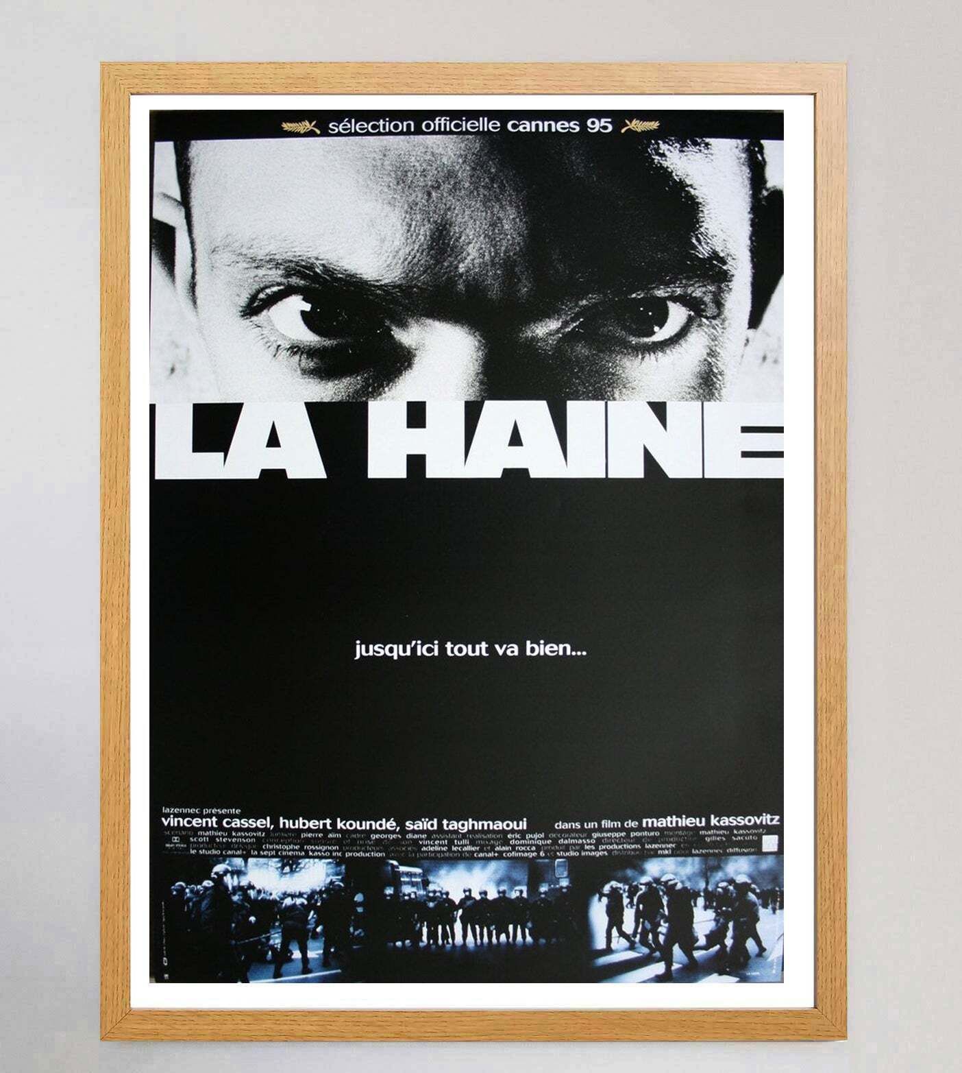 La Haine (French)" Original Vintage Poster" photo Art