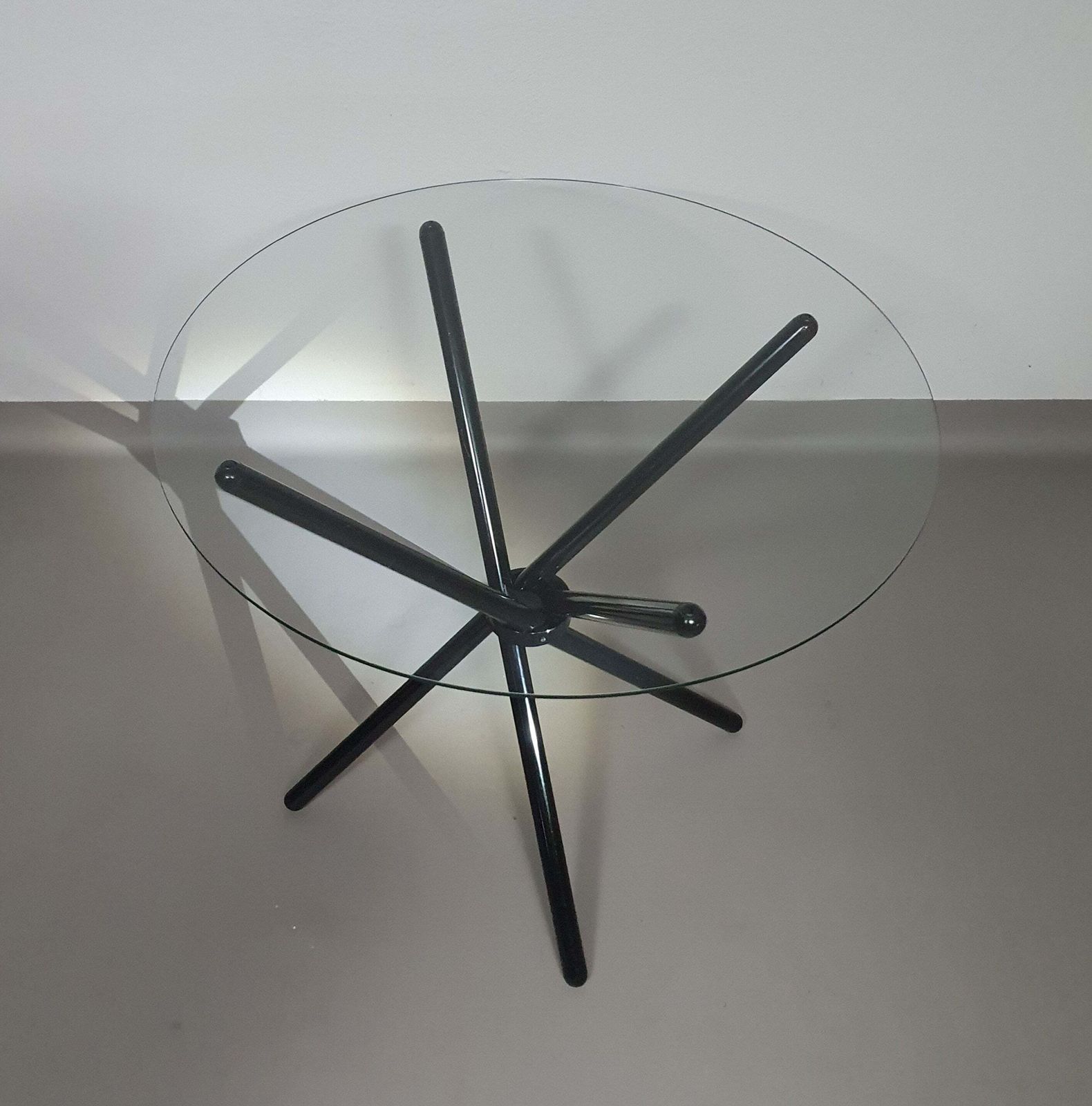 A Thing Of Beauty Is A Joy For Ever. Italian Folding Table 80's Aluminium Frame photo vinterior