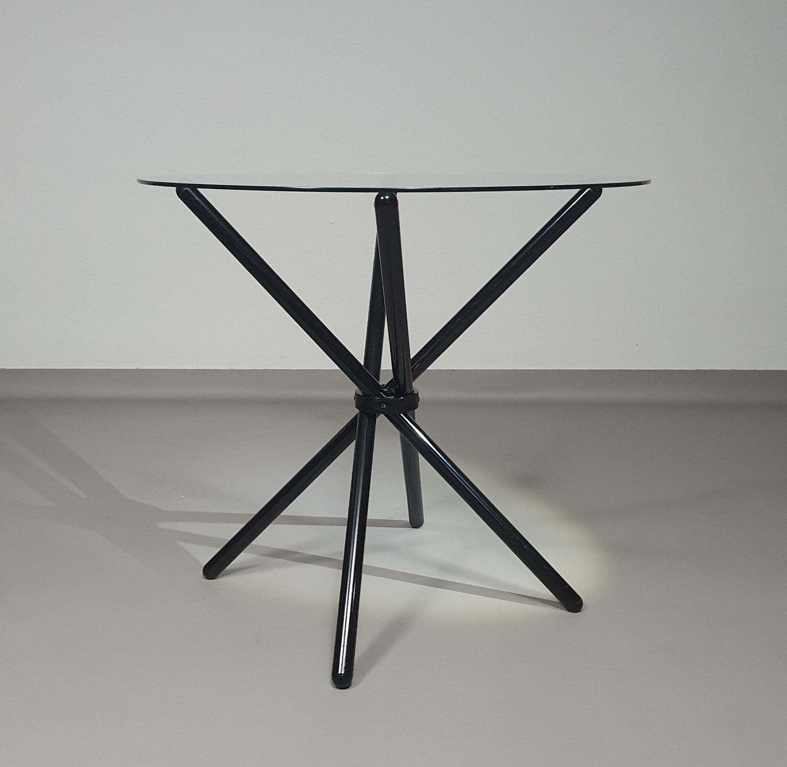 Furniture A Thing Of Beauty Is A Joy For Ever. Italian Folding Table 80's Aluminium Frame photo