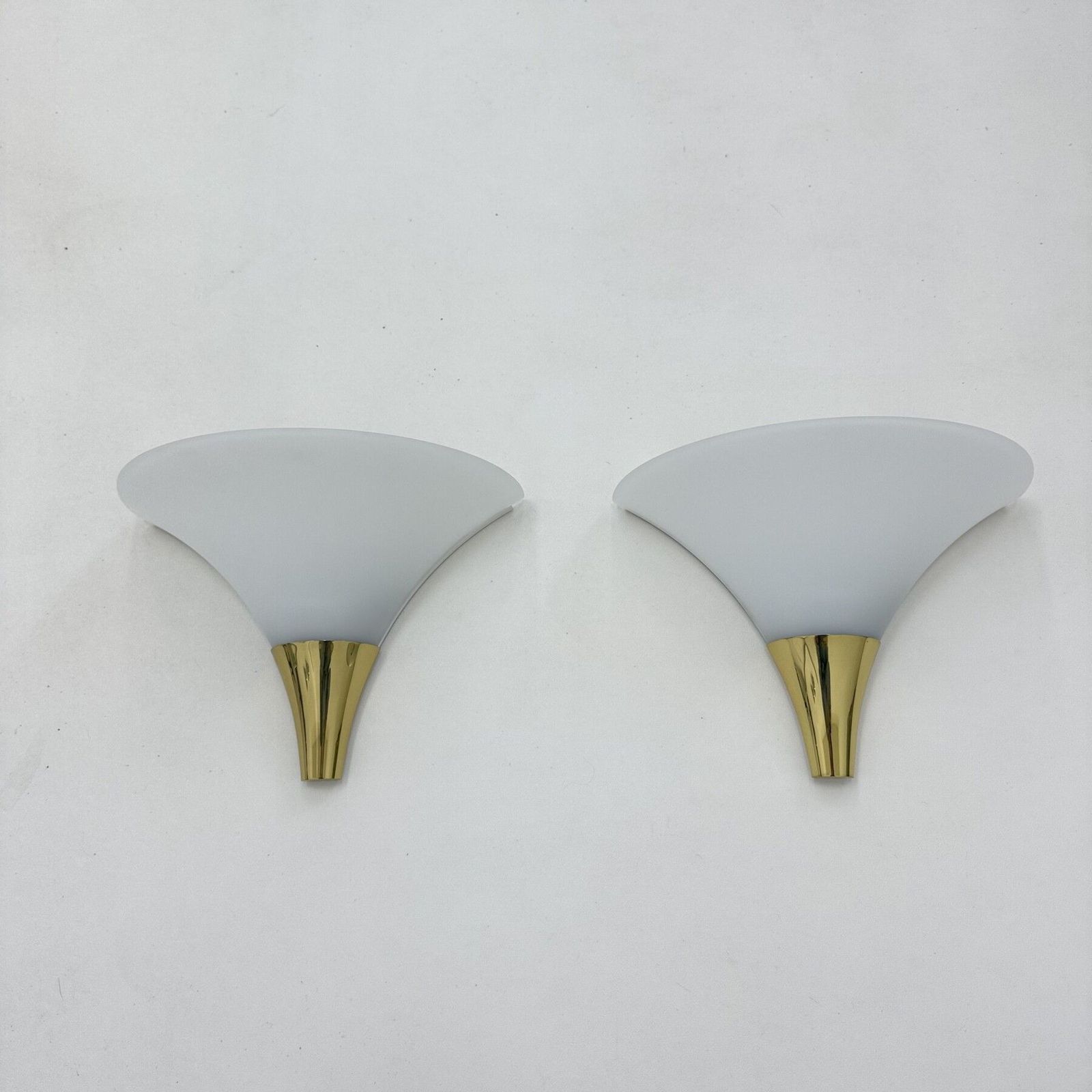 Paar Limburg Glashütte Wandlampen, Jaren 1970