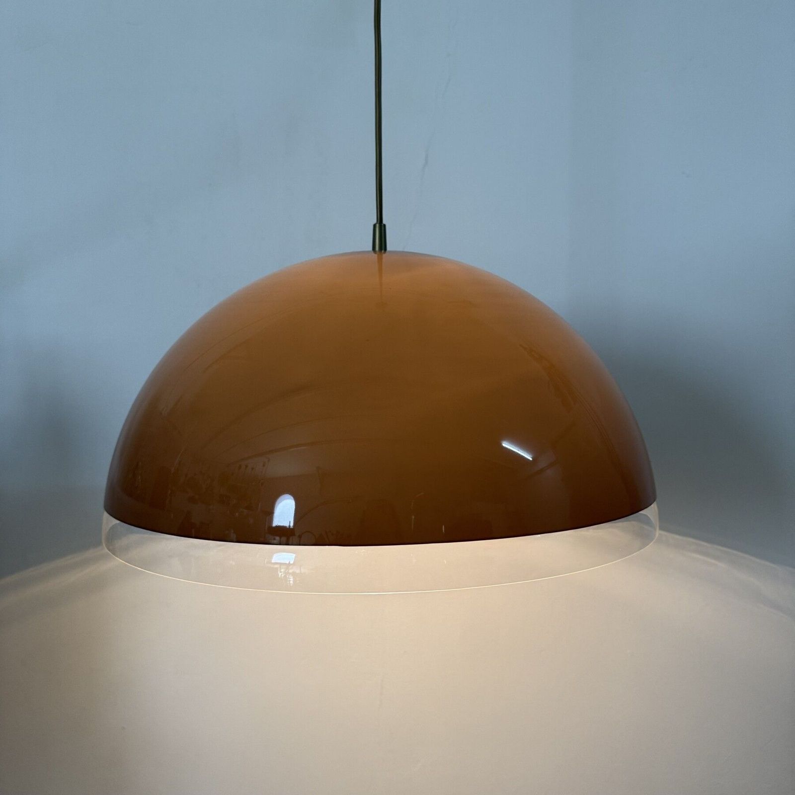 Mushroom Hanging Lamp Brown , 1970s photo furniture