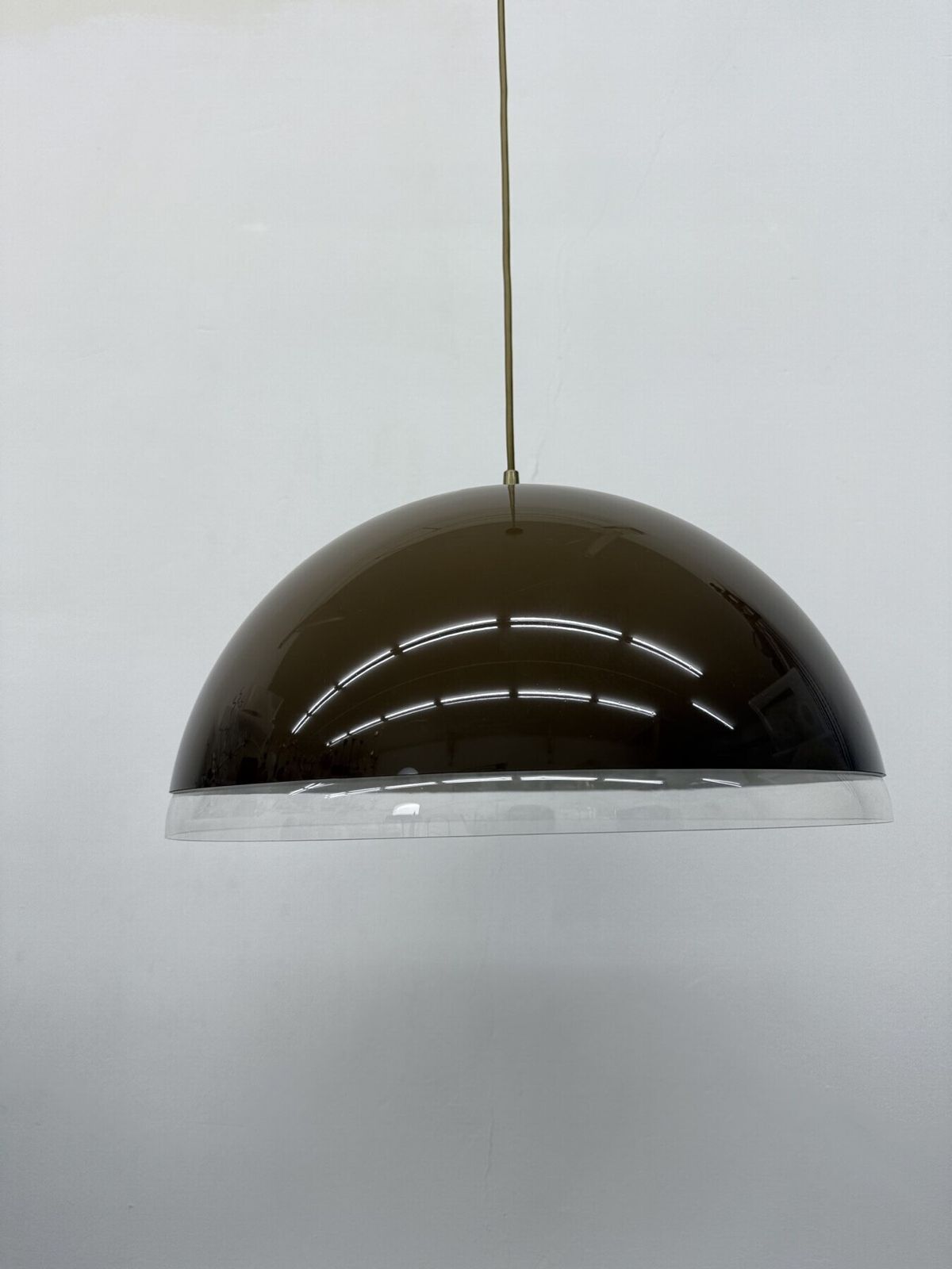 Mushroom Hanging Lamp Brown , 1970s photo Lighting
