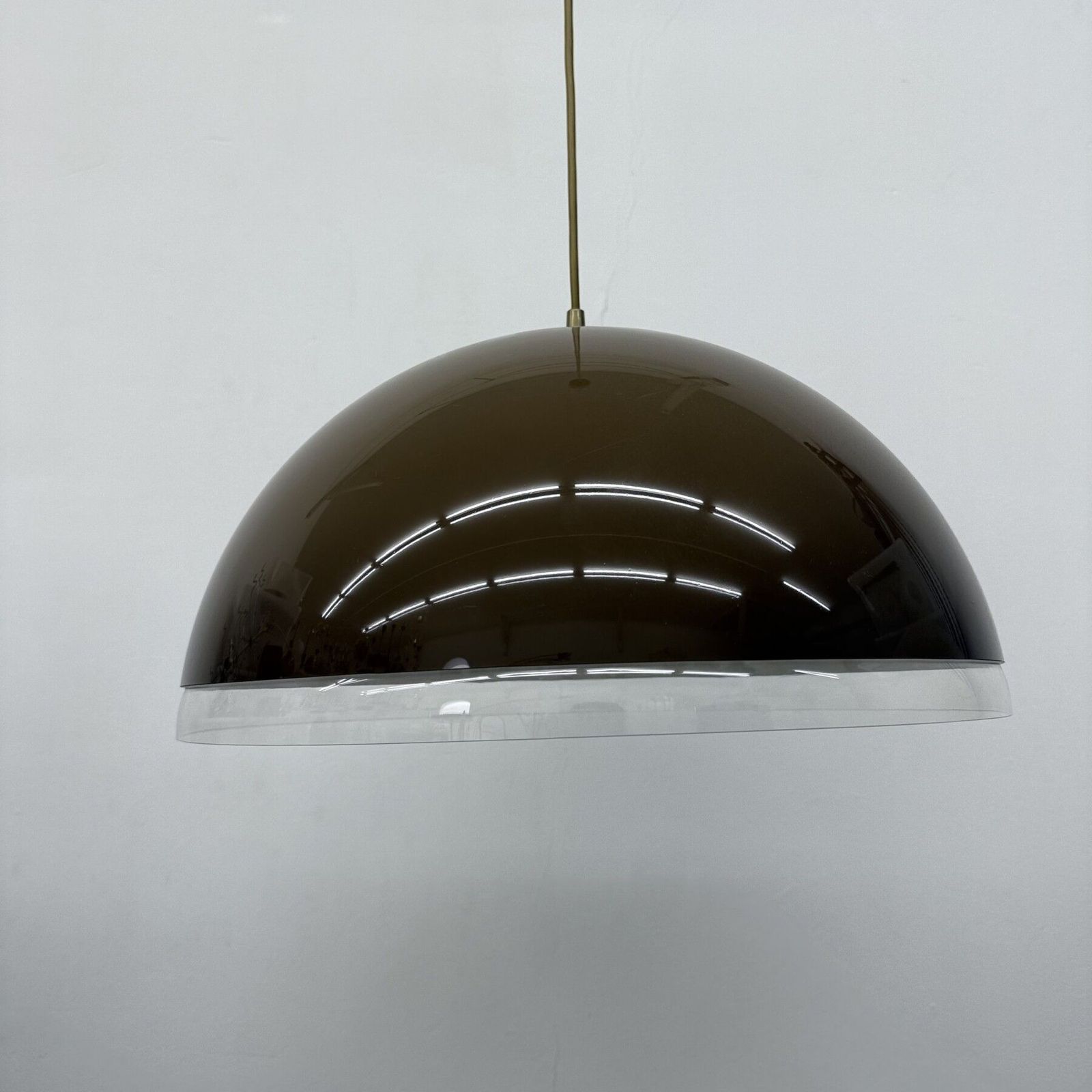 Mushroom Hanging Lamp Brown , 1970s photo 401.0