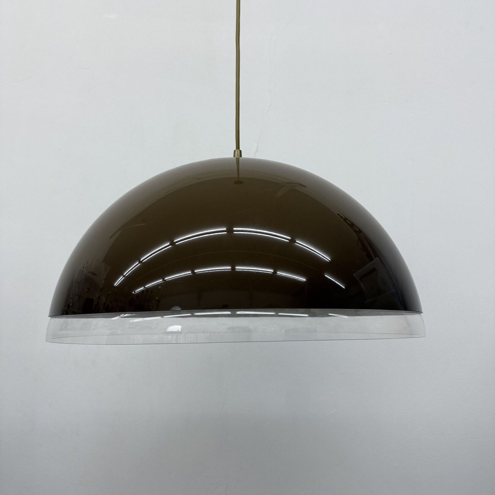 Mushroom Hanging Lamp Brown , 1970s photo buy