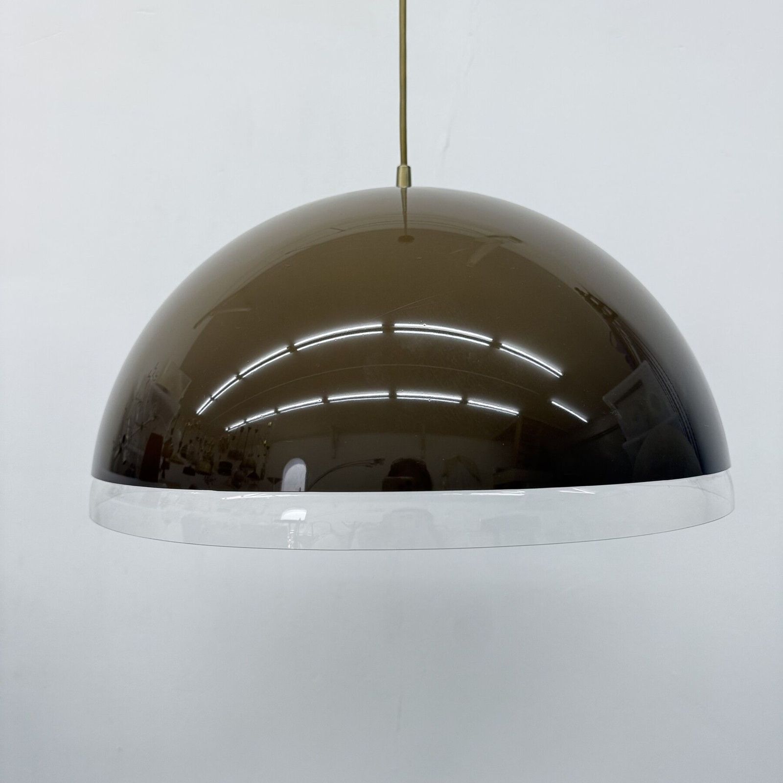 photo for sale Mushroom Hanging Lamp Brown , 1970s