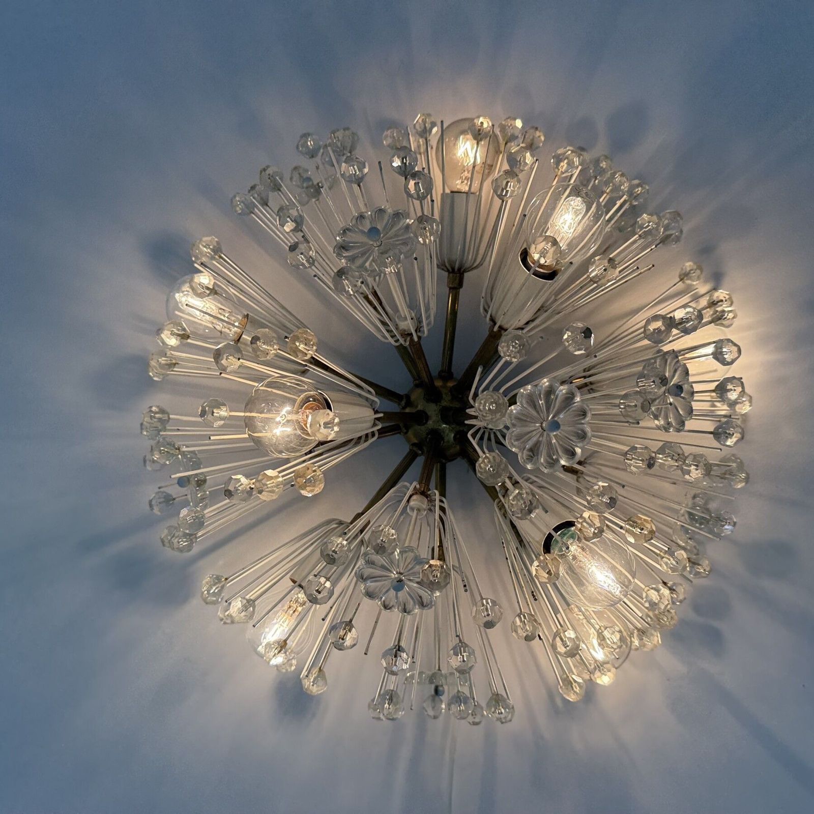 Snowball Plafondlamp Van Emil Stejnar Voor Rupert Nikoll, Ca. Jaren 1950 photo furniture