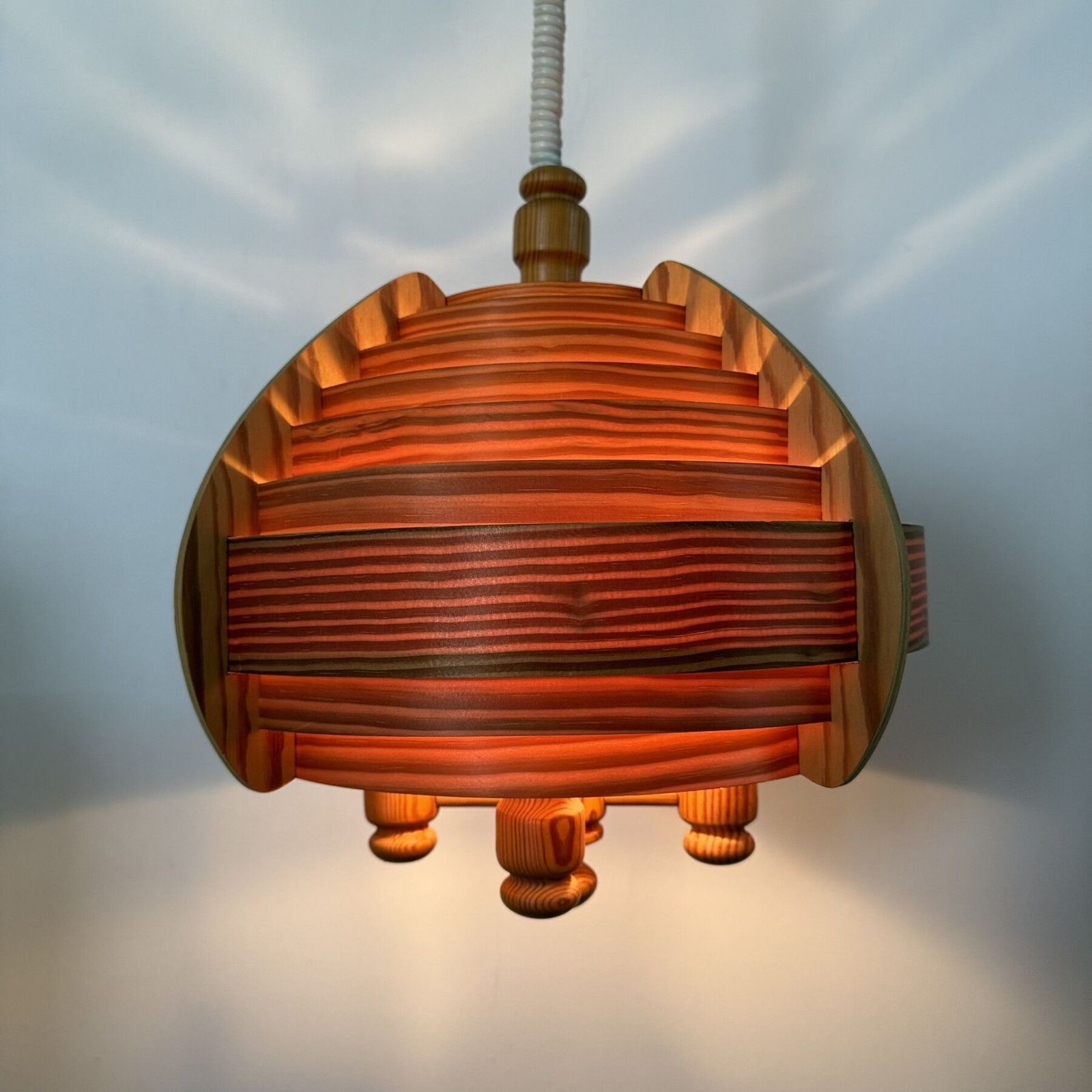 photo buy Vintage Zweedse Hans Agne Jakobsson Lamella Hanglamp, Jaren 1970
