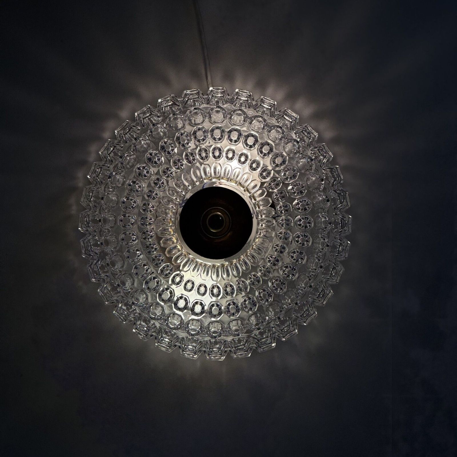 Limburg Glashütte Plafondlamp, Jaren 1970 photo furniture