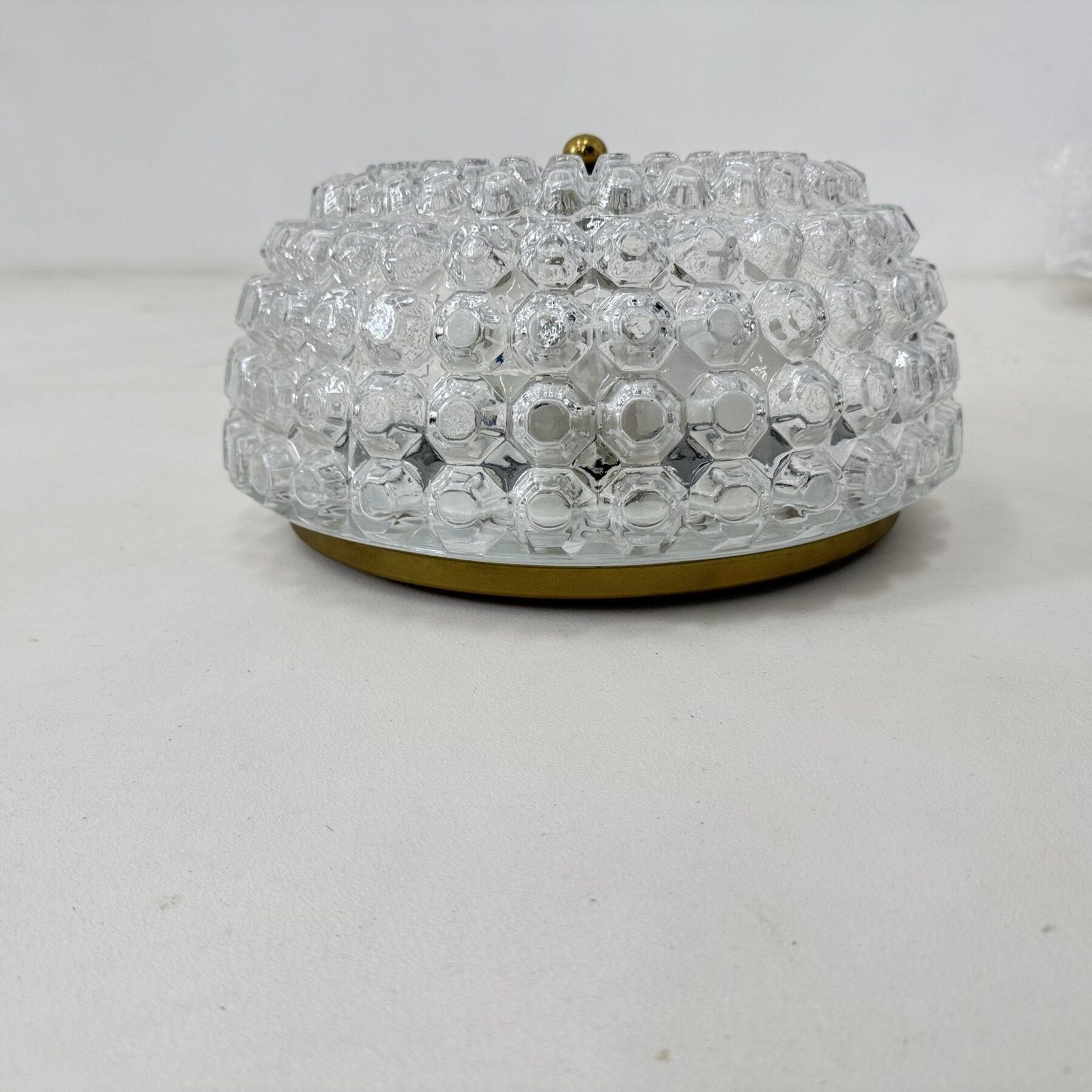 Verlichting Limburg Glashütte Plafondlamp, Jaren 1970 photo