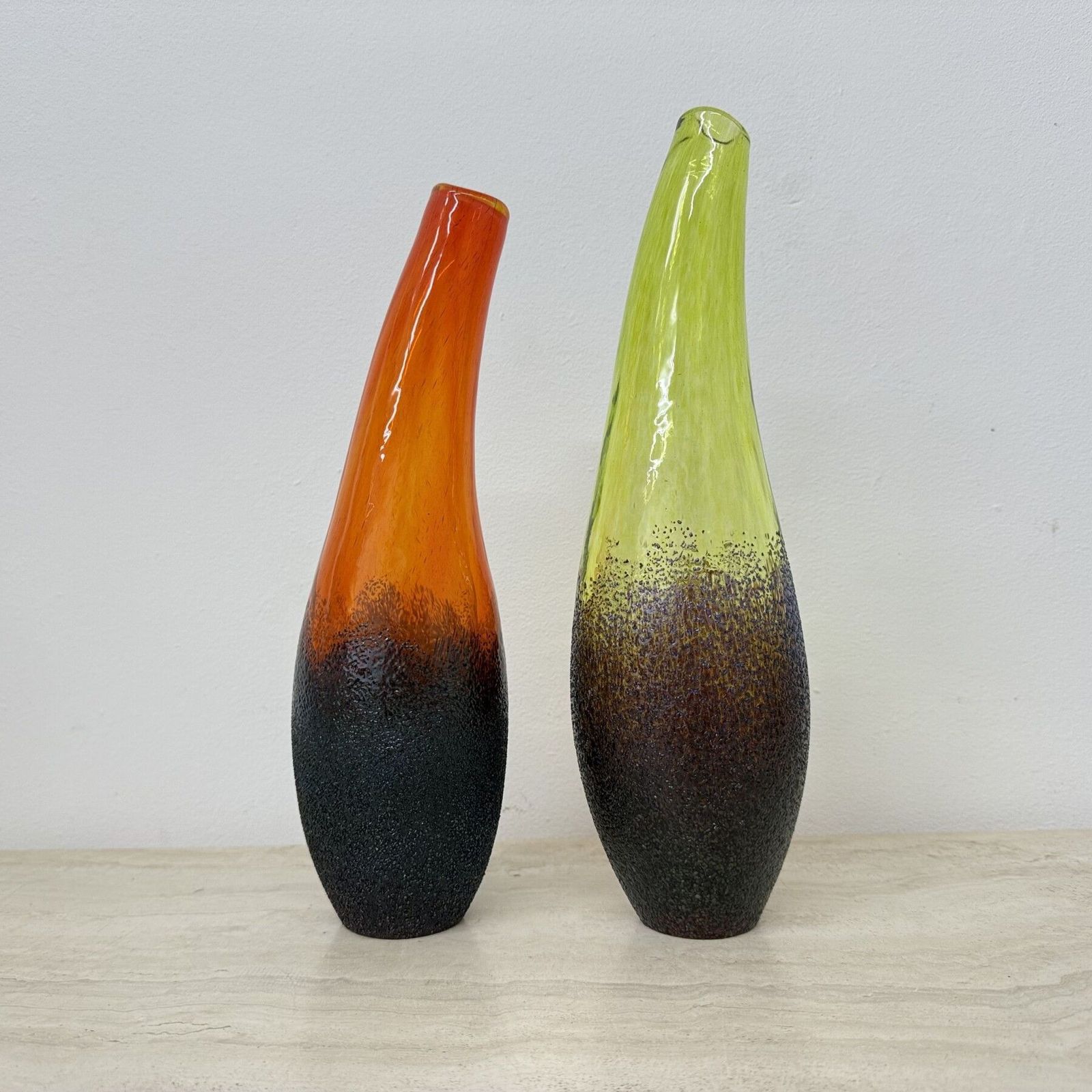photo furniture Set Of 3 Monica Backstrom For Kosta Boda Sweden Moonlanding Vases