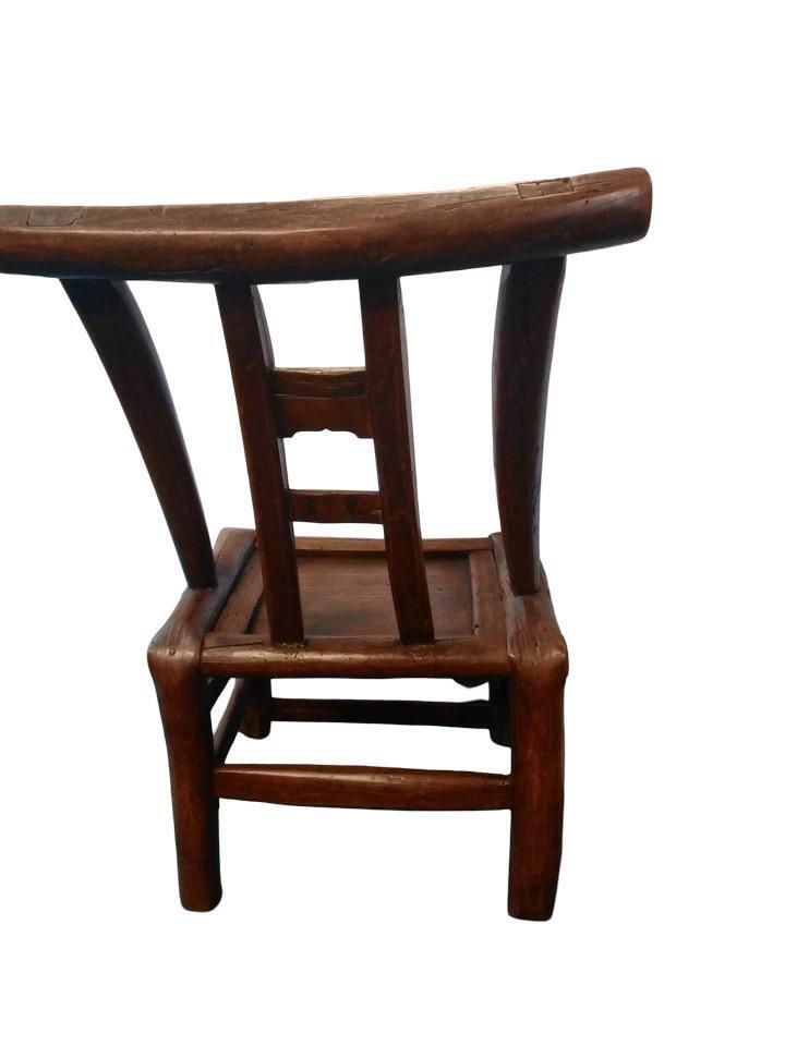 Antique Chinese Elm Wood Childs Chair Ideal As Display Piece C.1800 photo furniture