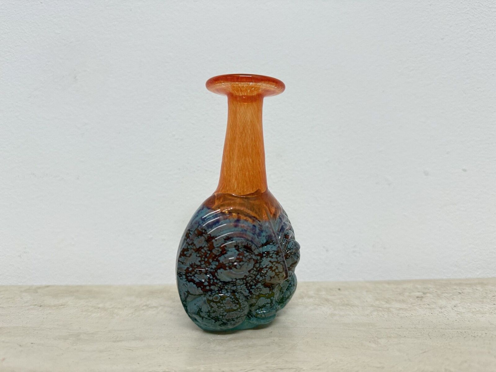 Rare Kjell Engman For Kosta Boda Sweden Vase Rio Face Glass Miniature Vase photo Home Decor