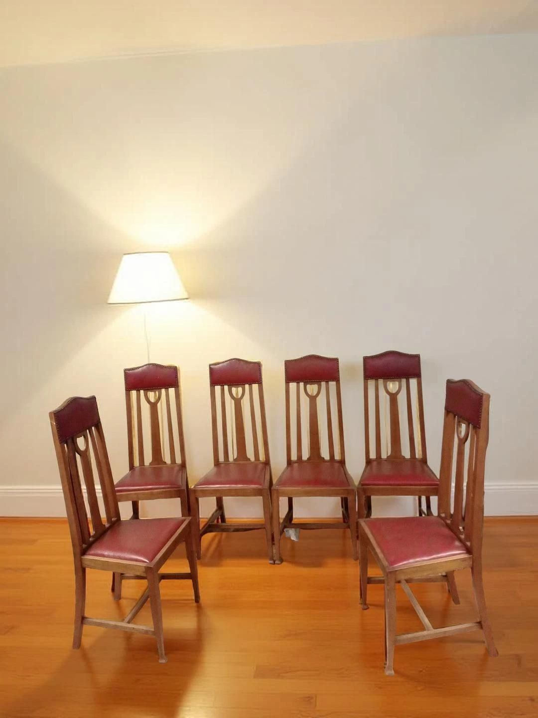 Set Of Six Dining Chairs Antique Late 19th Century photo furniture