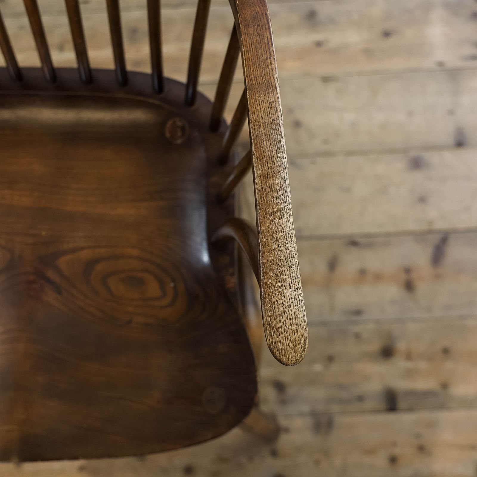 Antique Style Windsor Bench By Stewart Linford photo vintage