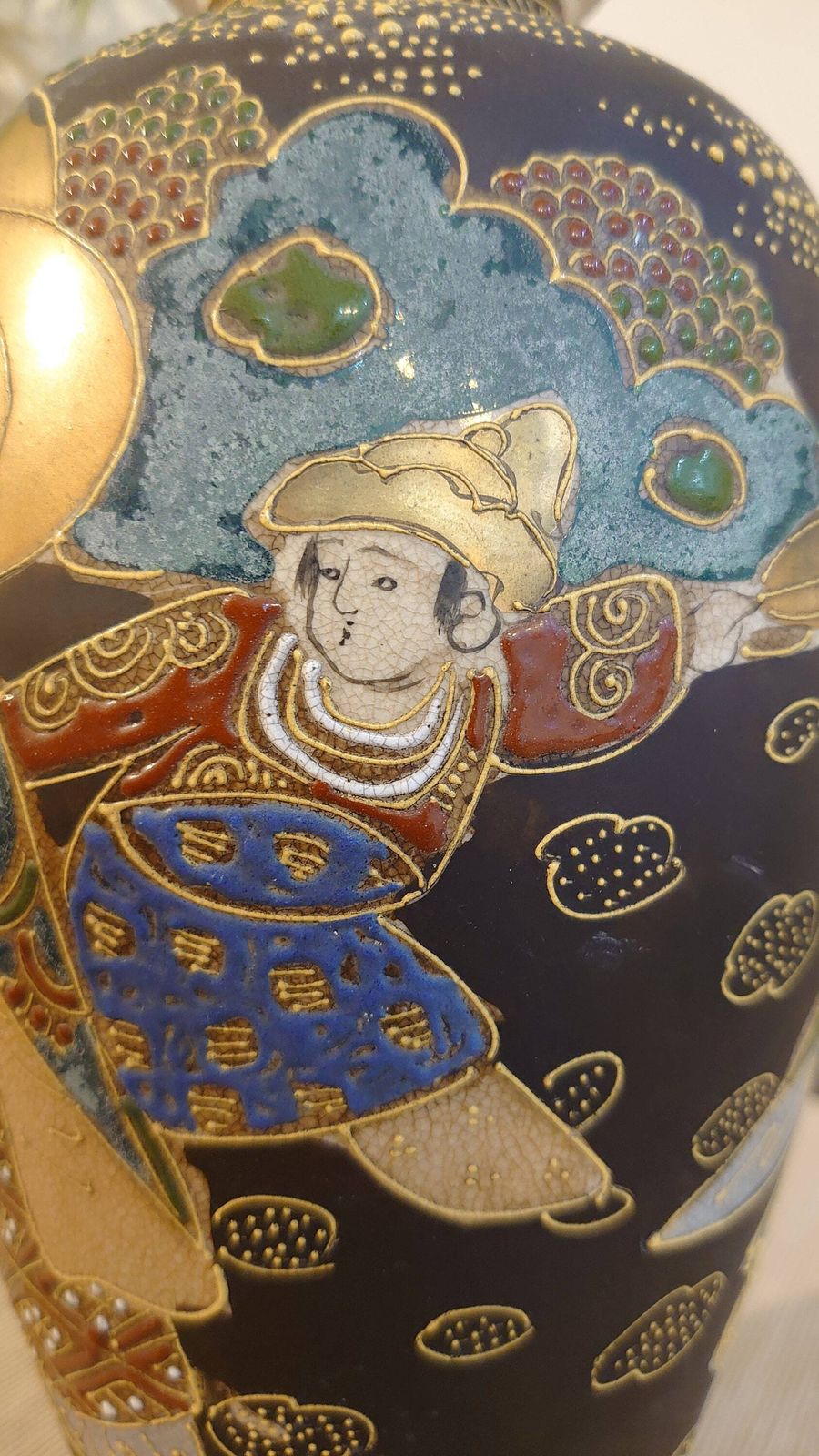 Japanese Satsuma Vase   Probably 1910s Or Early 1920s   Excellent Condition! photo vintage