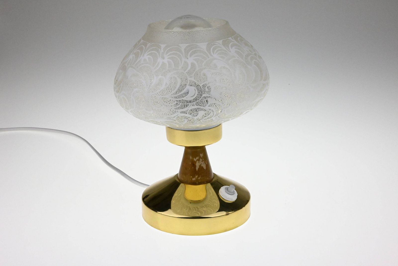 Mid Century Lamp, Desk Lamp, Bedside Lamp, Table Lamp, Mid Century Light, Glass Lamp, Bedside Light, Table Light, Retro Lighting photo 111.0