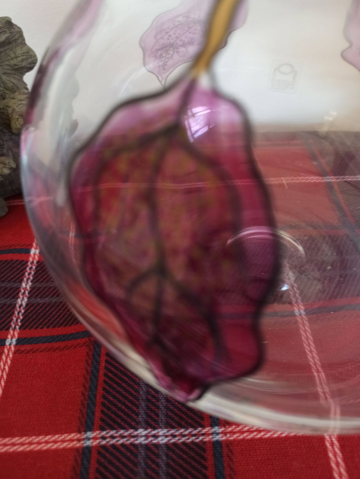 photo for sale Ichendorf (W Germany) Hand Painted Glass Decanter. Excellent Condition.