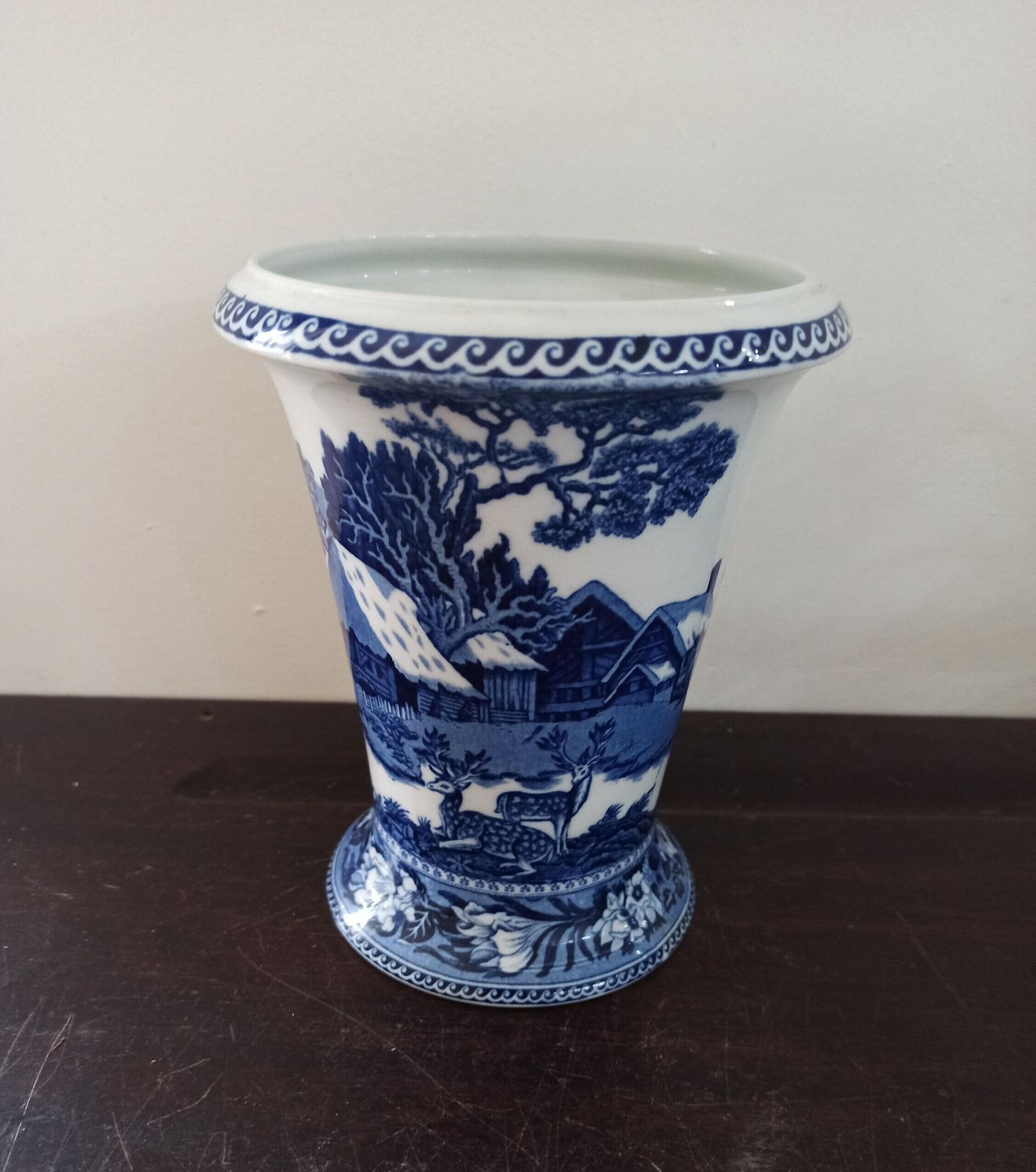 Wedgwood Rare Antique Fallow Deer Vase. Etruria.