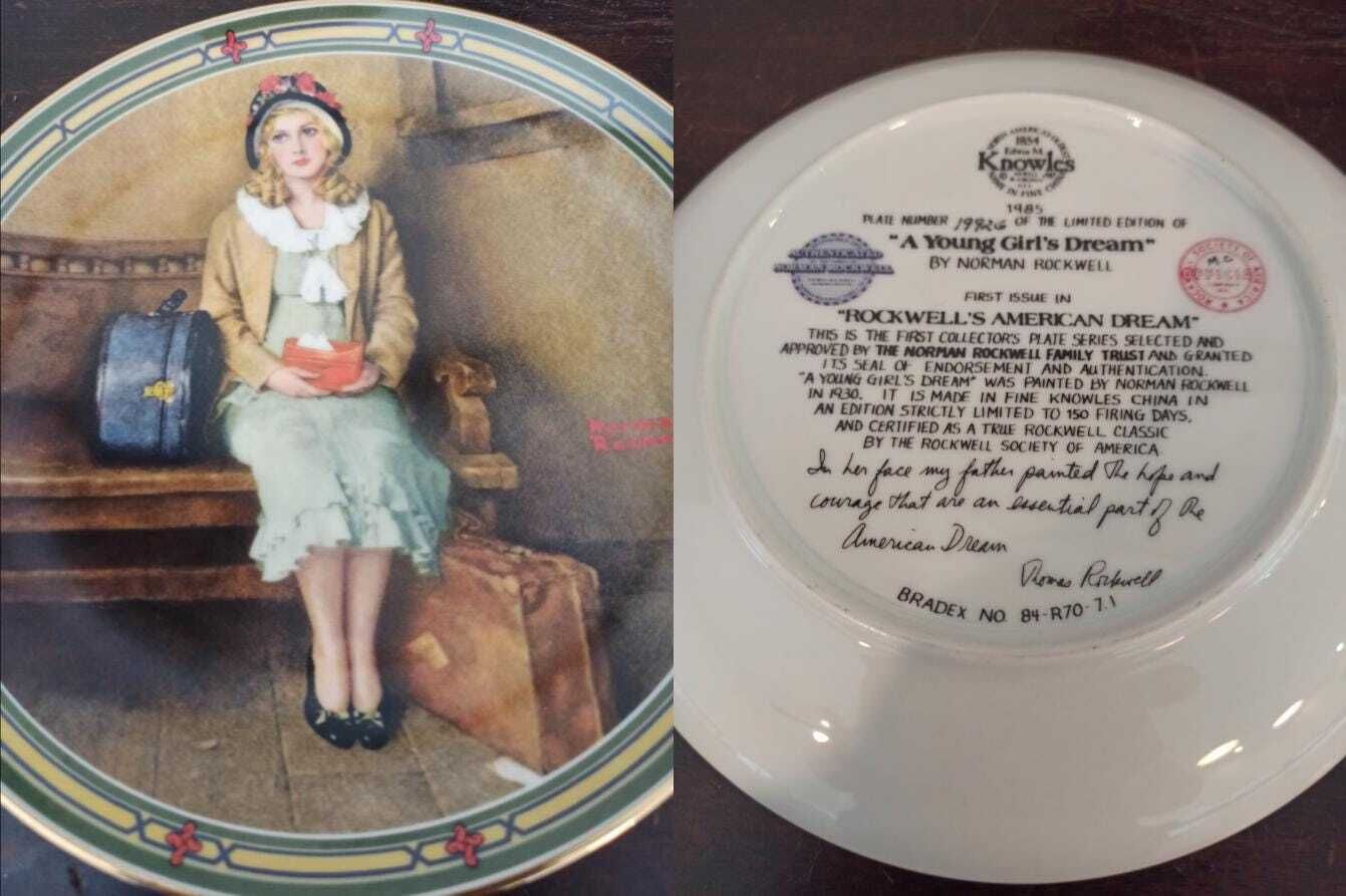 Collection Of 8 Norman Rockwell China Decorative Plates. Rockwell Society Of America. Limited Edition. Excellent Condition. photo 116.0