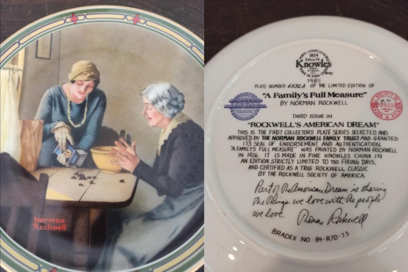 Collection Of 8 Norman Rockwell China Decorative Plates. Rockwell Society Of America. Limited Edition. Excellent Condition. photo buy