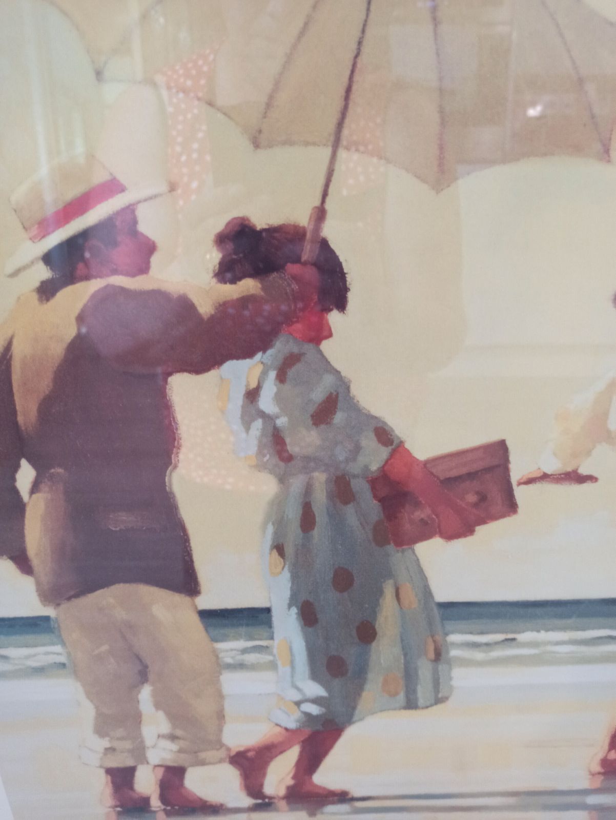 Jack Vettriano Framed Print. 'The Picnic Party'. Excellent Condition. 87.5cm X 67.5cm Including Frame. Portland Gallery. photo 107.0