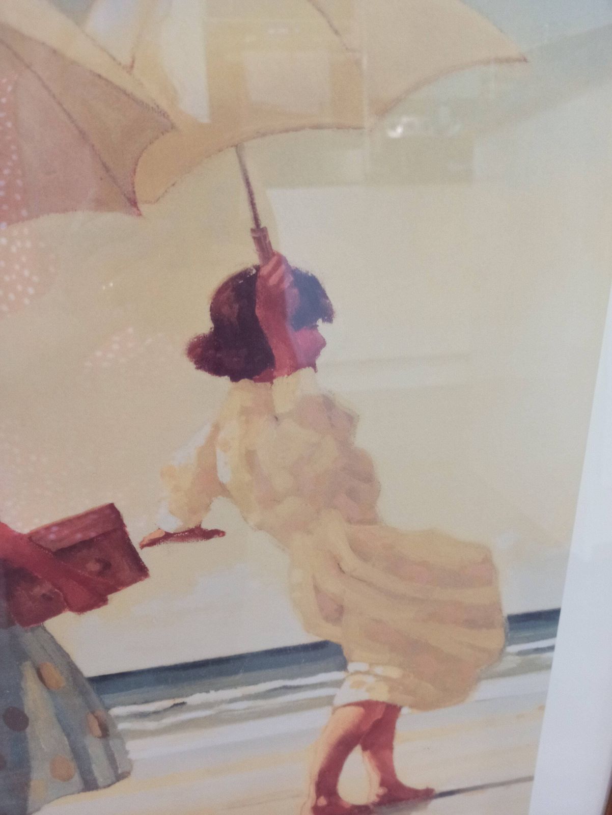 Jack Vettriano Framed Print. 'The Picnic Party'. Excellent Condition. 87.5cm X 67.5cm Including Frame. Portland Gallery. photo vinterior