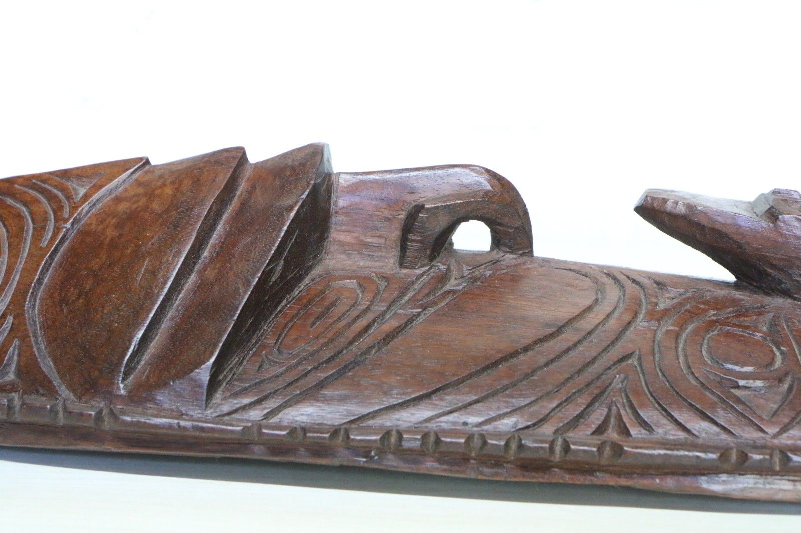 Vintage Pacific Islands Tribal Art Face Mask Hand Carved Wood Papua New Guinea photo buy