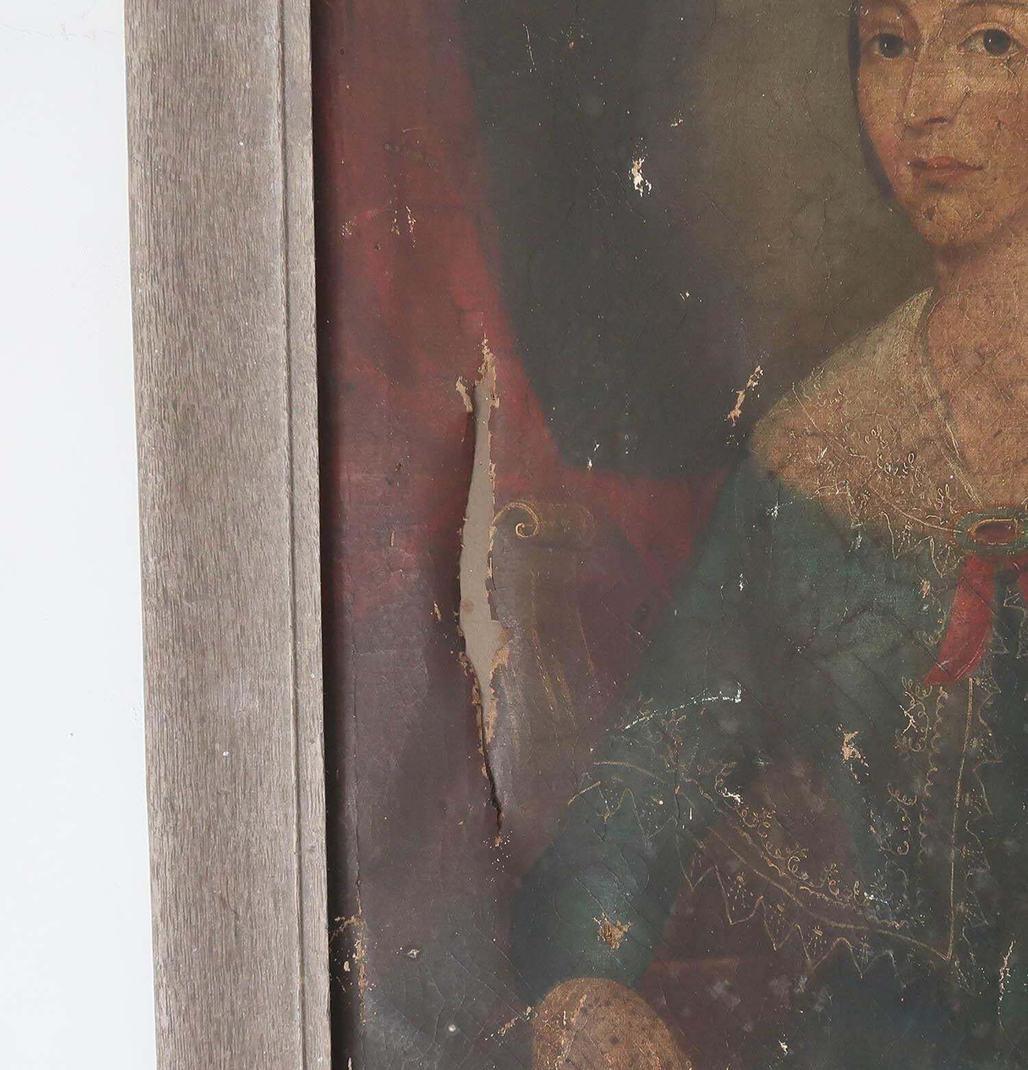 Primitive Portrait Of A Girl, English, Early 19th Century photo 1150.0
