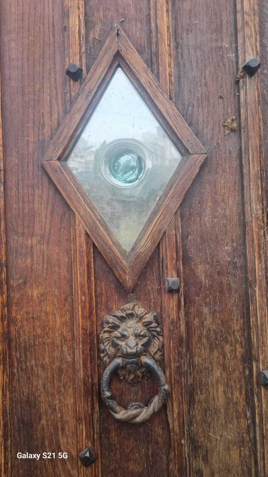 1930s Front Oak Studded Door, Early 20th Century photo furniture