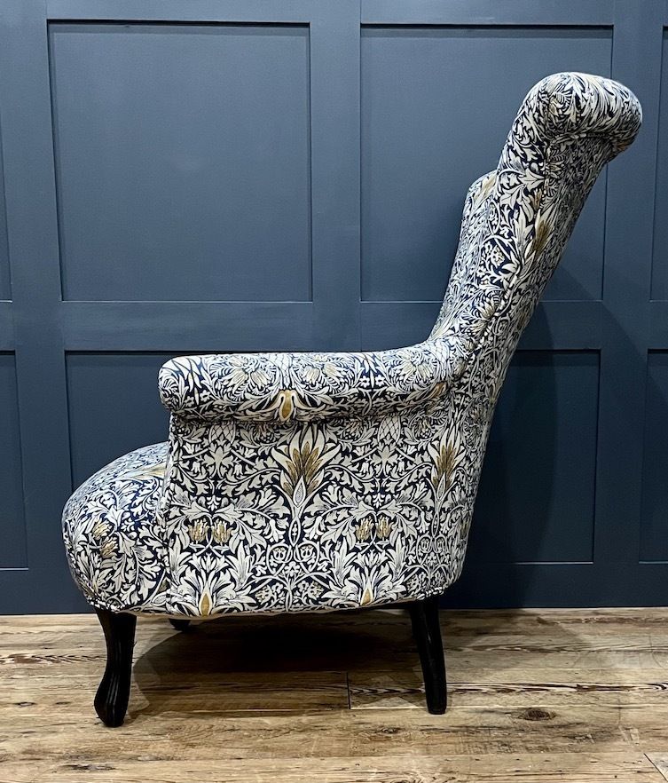 A Rare Pair Of French Napoleon III Fishtail Armchairs photo for sale