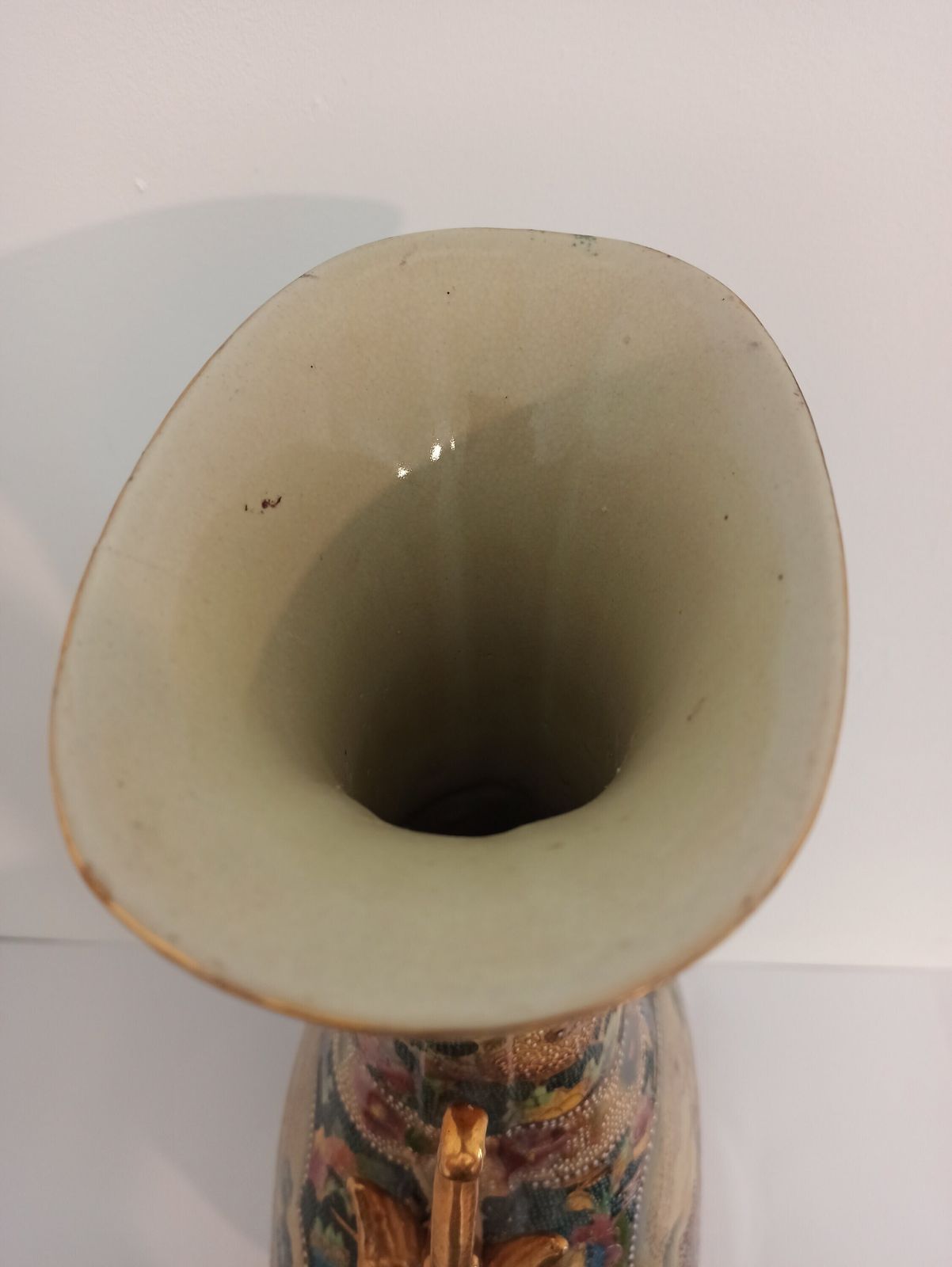Vintage Chinese Tall Vase. Twin Handled. Moon Flask. Good Condition. photo buy