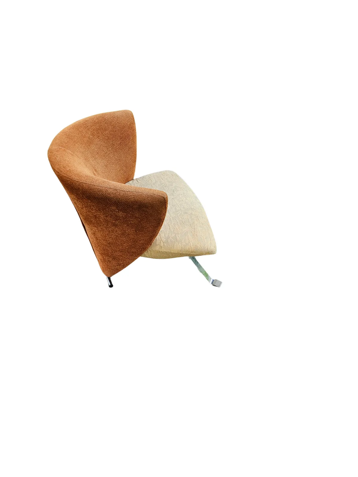 Giorgio Saporiti Post Modern Jada Slipper Chairs Very Rare Two Tone Model 1970s photo for sale