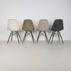 Herman Miller Eames Dsw Side Chairs In Gray   Umber / Gray / Greige / Parchment photo Furniture
