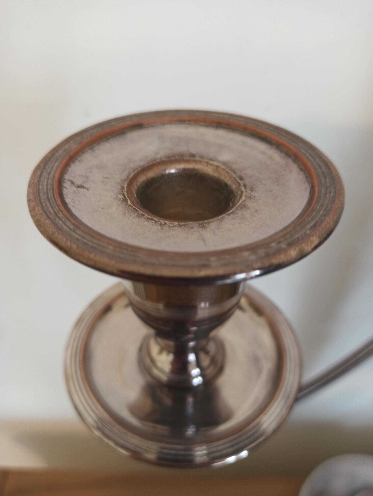 Vintage 3 Tier Candelabra With Snuffer. Good Condition. photo Home Decor