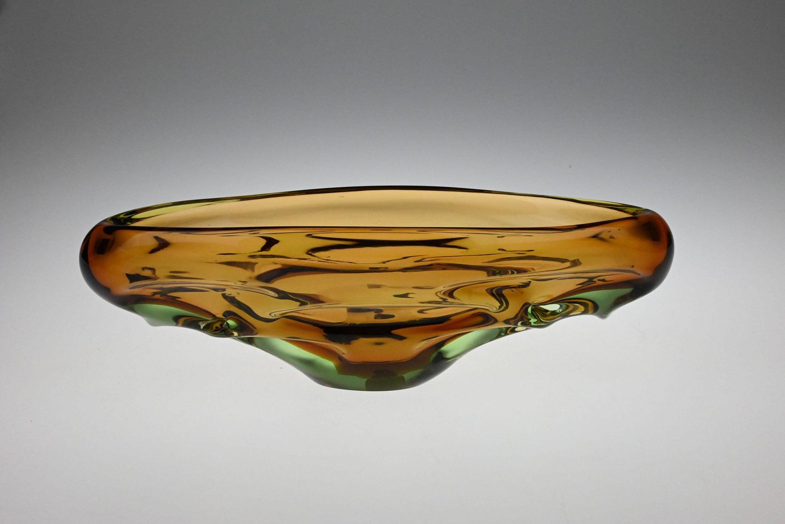 Jan Beranek Skrdlovice Glass Jardiniere Bowl, Glass Bowl, Art Glass Bowl, Vintage Glass Bowl, Antique Glass Bowl, Antique Bowls, Czech Glass photo vinterior