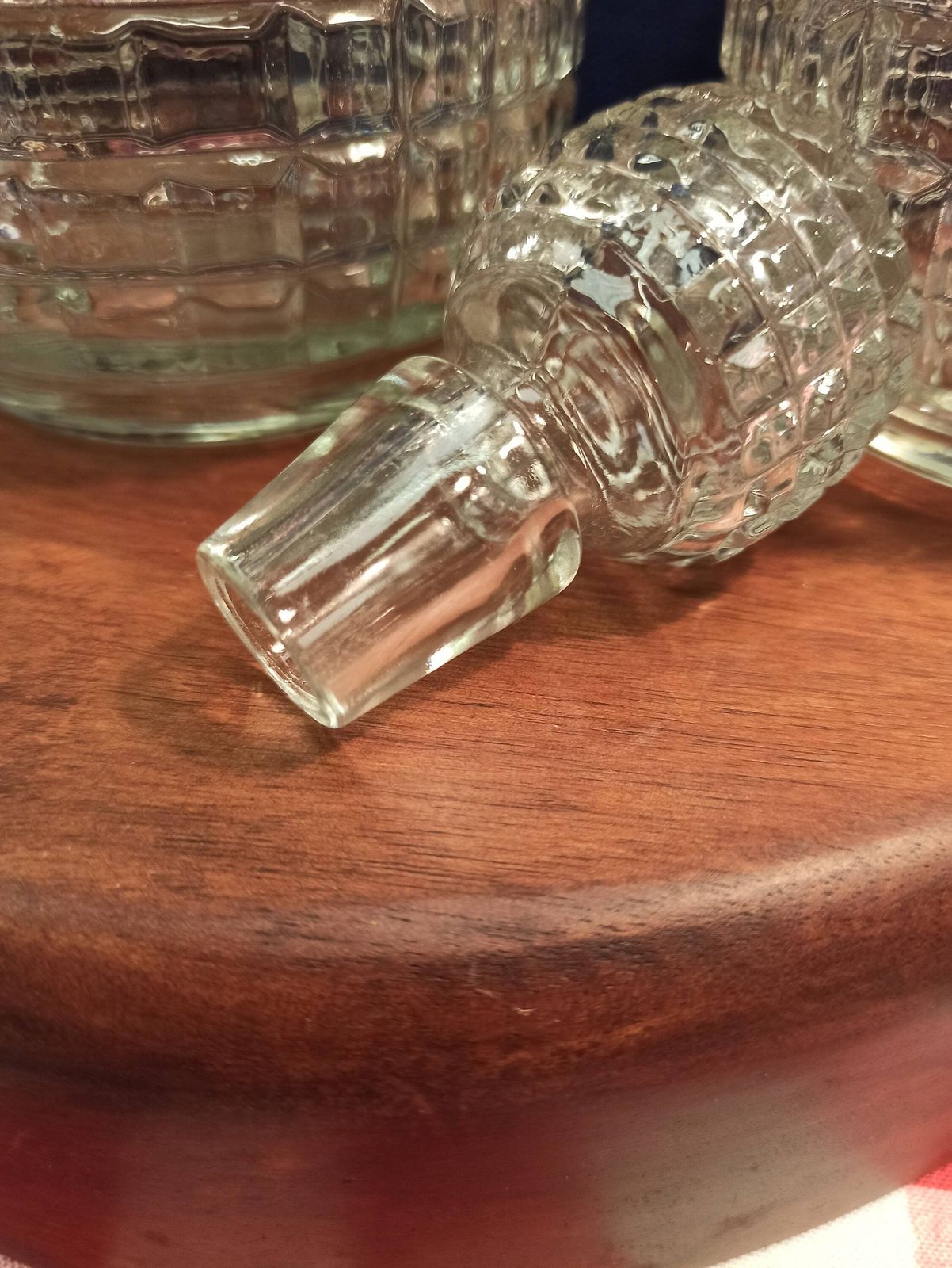 Set Of Two Carafe Decanters. C1940s. Very Good Condition. photo 51.0