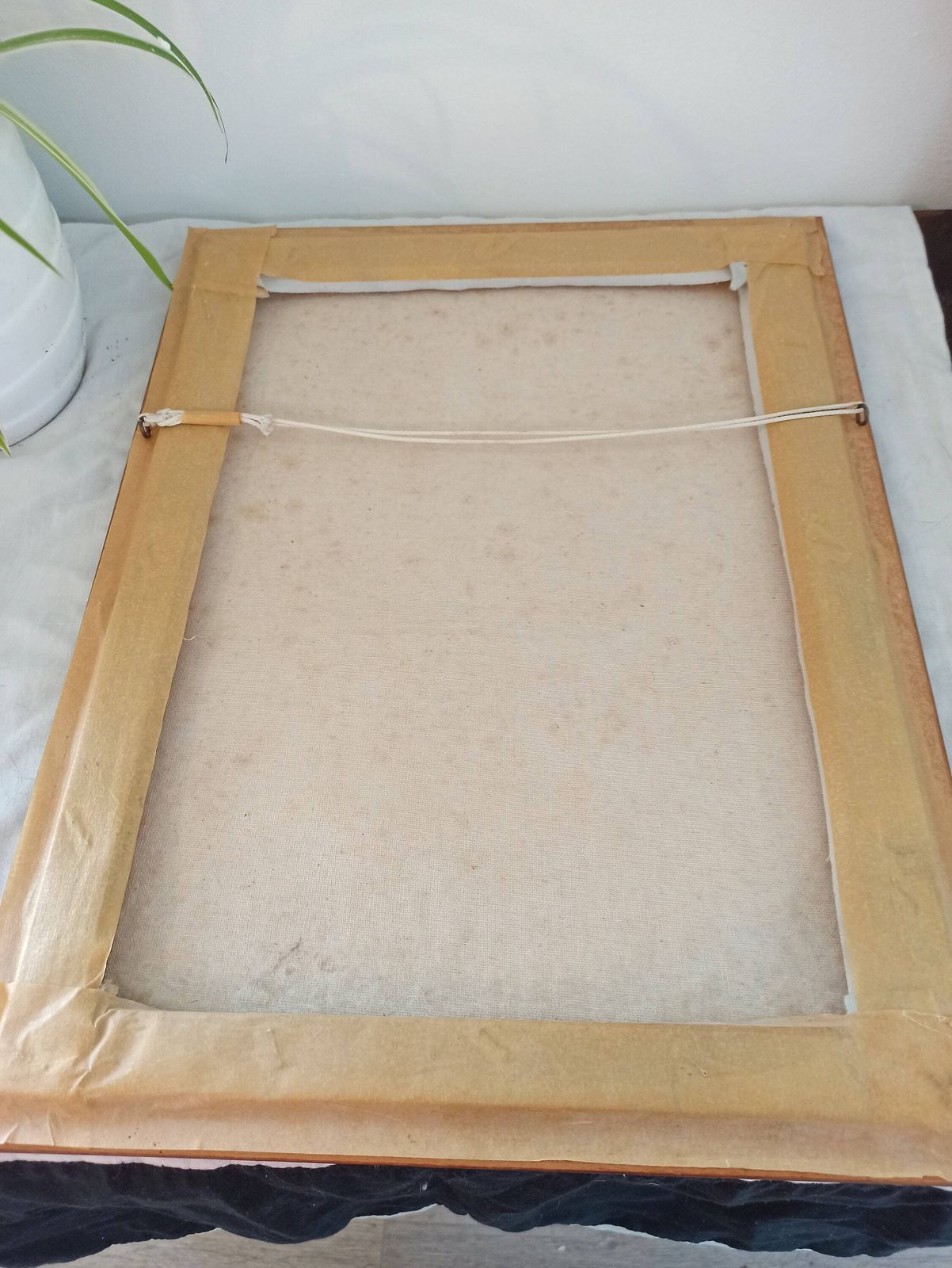 photo for sale Karlson Hand Painted Picture In Wooden Frame.