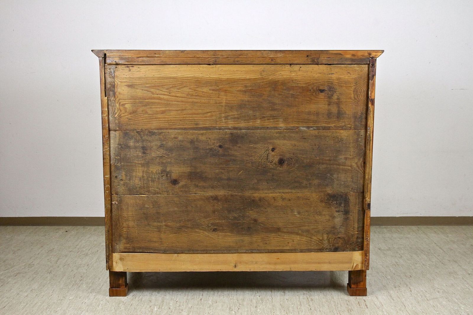 photo buy 19th Century Biedermeier Nutwood Commode/ Trumeau/ Half Cabinet, At Circa 1830