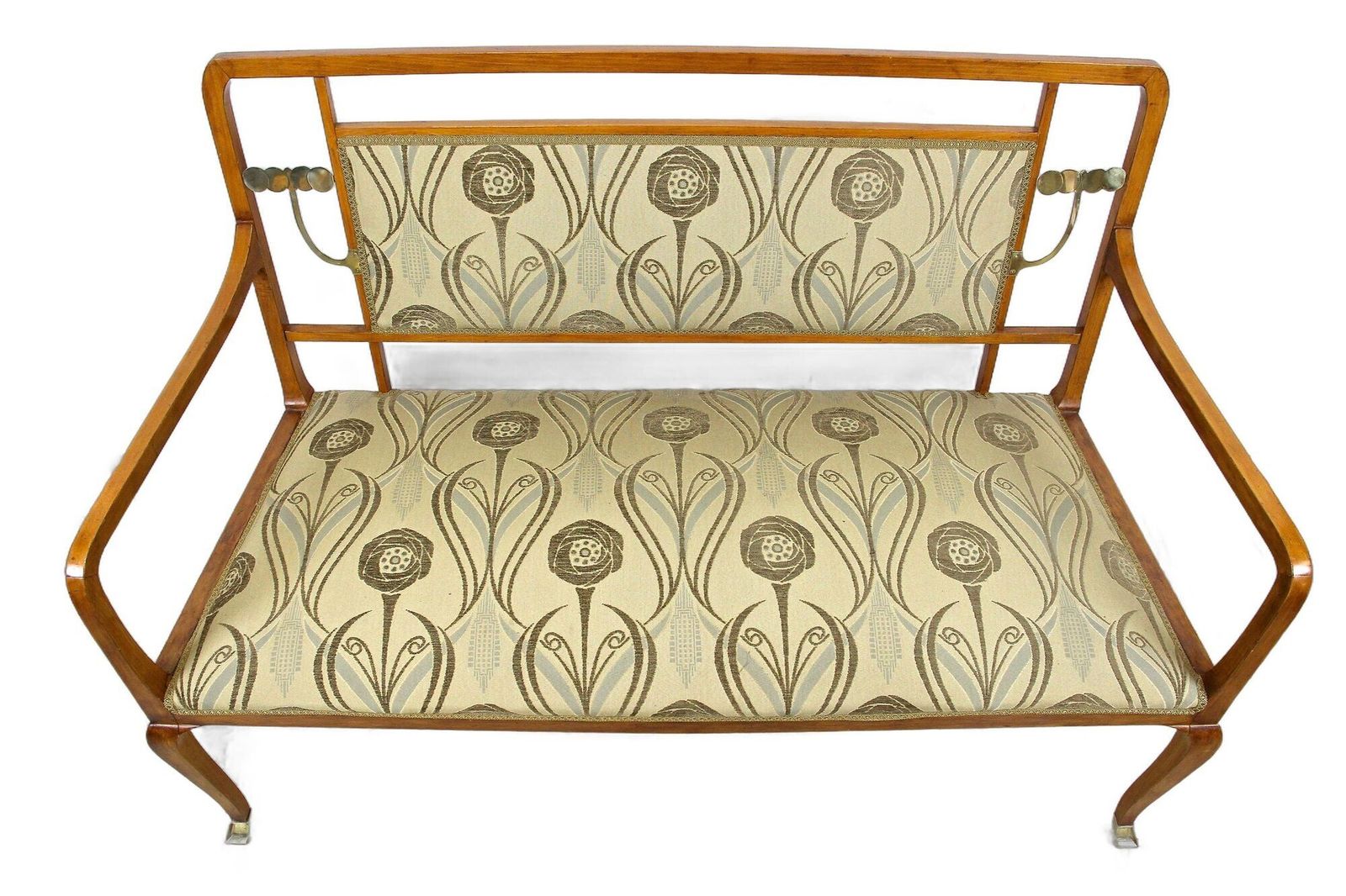 20th Century Art Nouveau Salon Suite With Brass Elements, Austria Ca. 1910 photo 11900.0