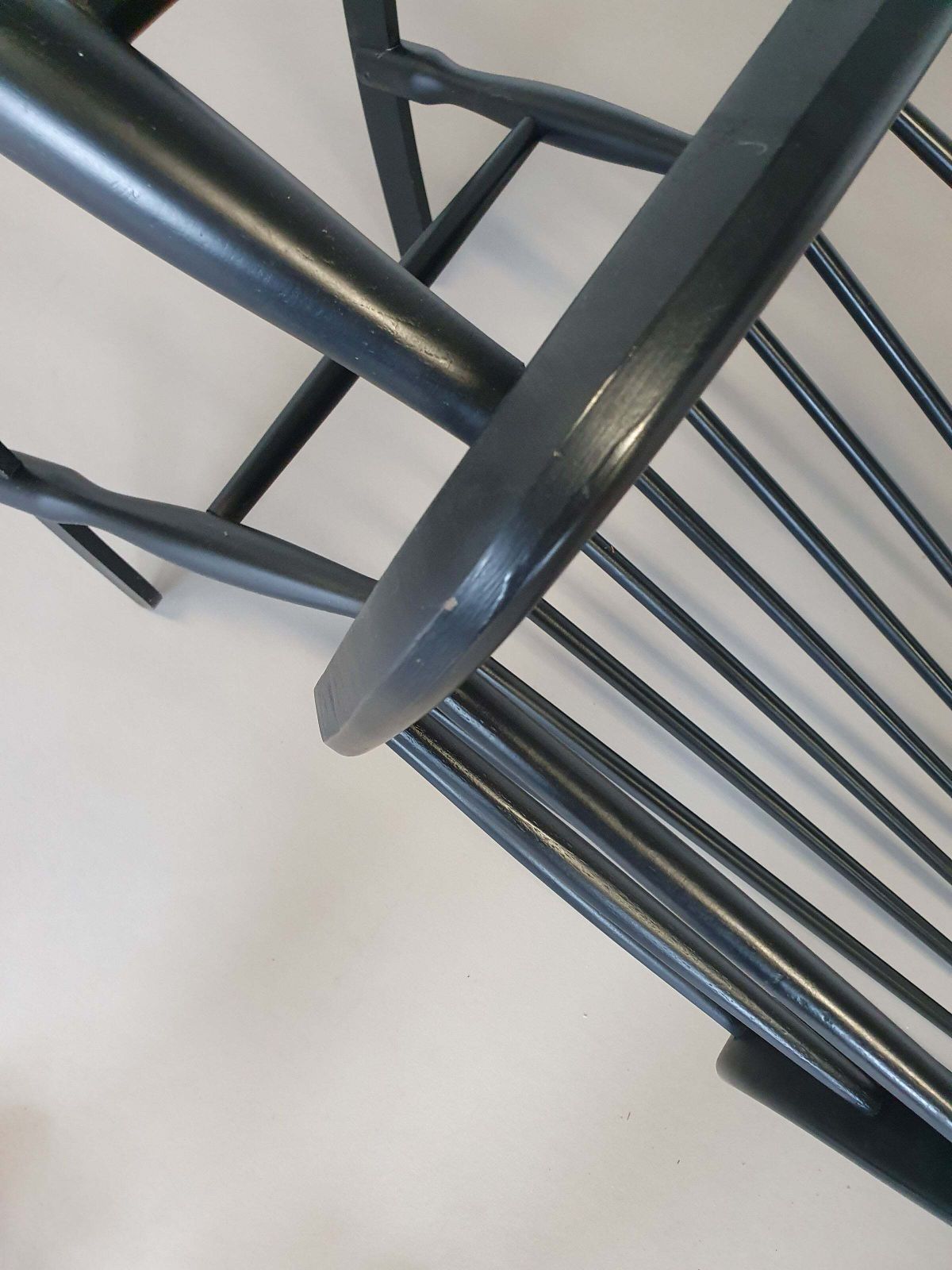 Black Lena Larsson Voor Nesto Rocking Chair 1960s photo vinterior