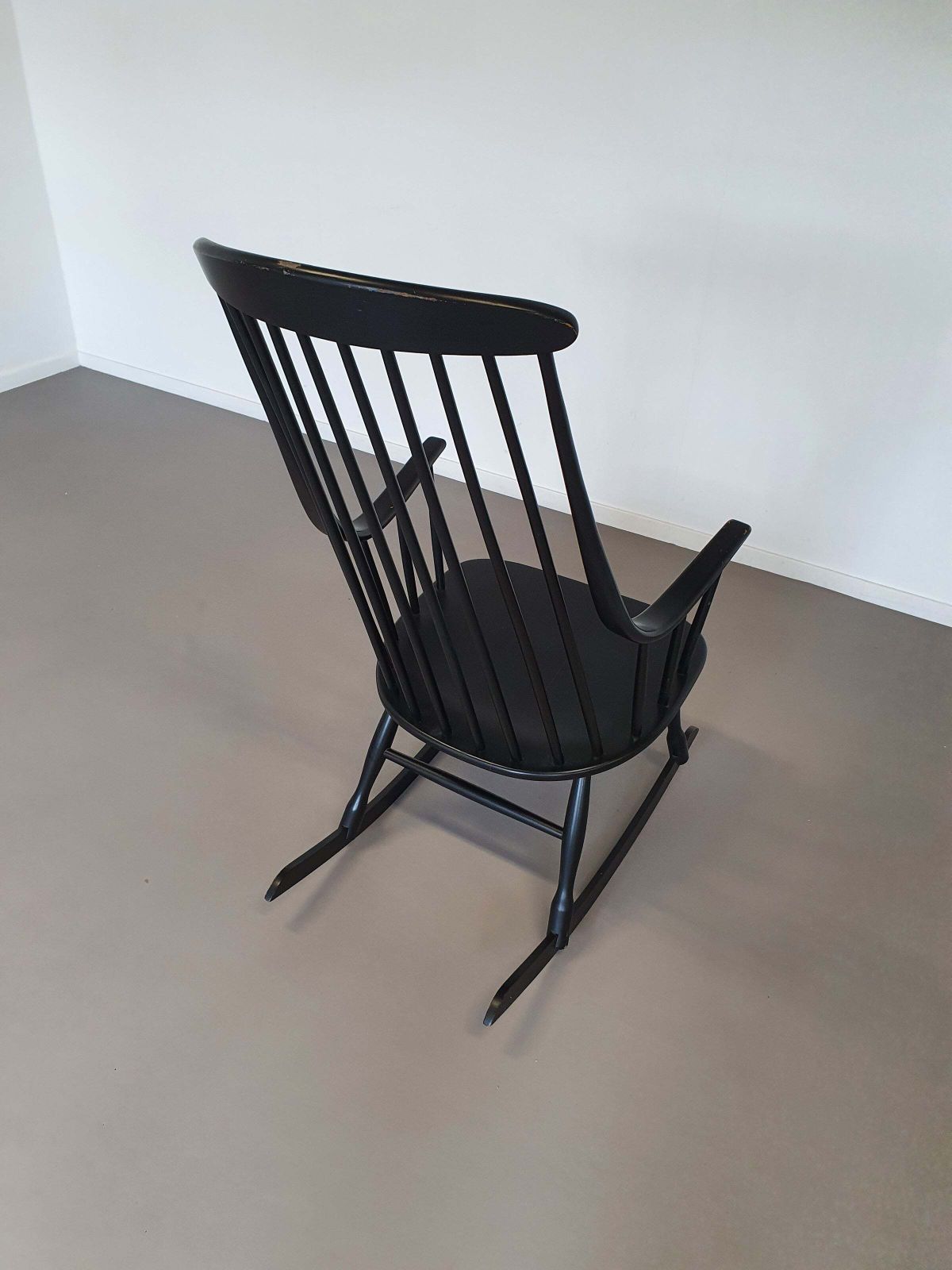 740.0 Black Lena Larsson Voor Nesto Rocking Chair 1960s photo