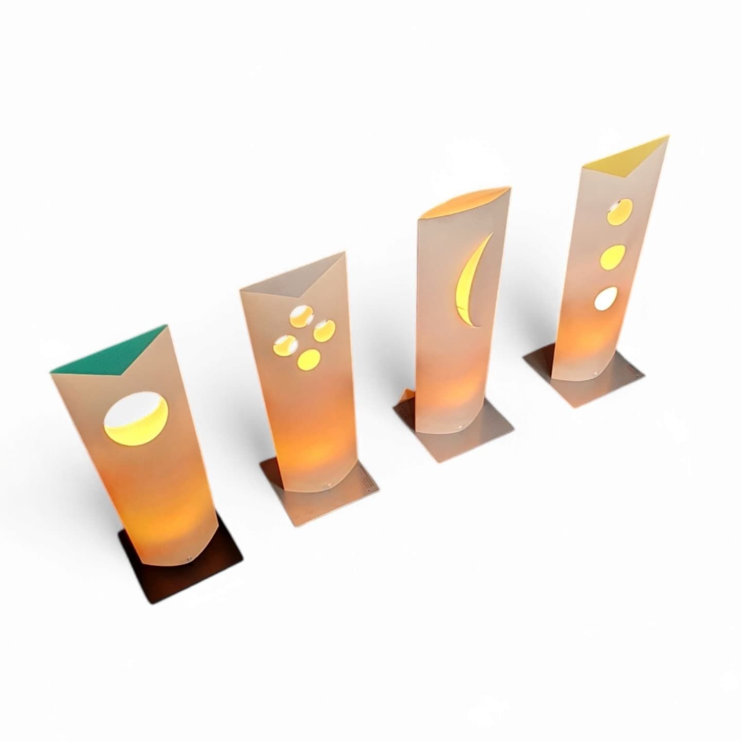 photo buy 4 X Danish Bala Bonbori Leuchte Betrieb Table Lamp / Design Zentrum Nordrhein Westfalen / Incredible Rare. Paper Lampshade. 52 Cm X 18 Cm #Bala #Bonbo