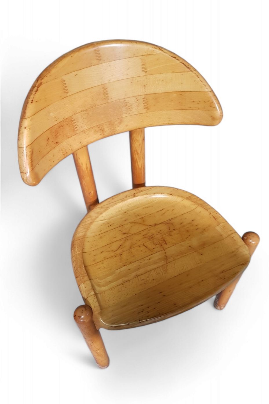 Logo.Human 4 X Chair, Made In Solid Maple By Ansager Møbler, Denmark. Danish Craftsmanship, Marked With Stamp.