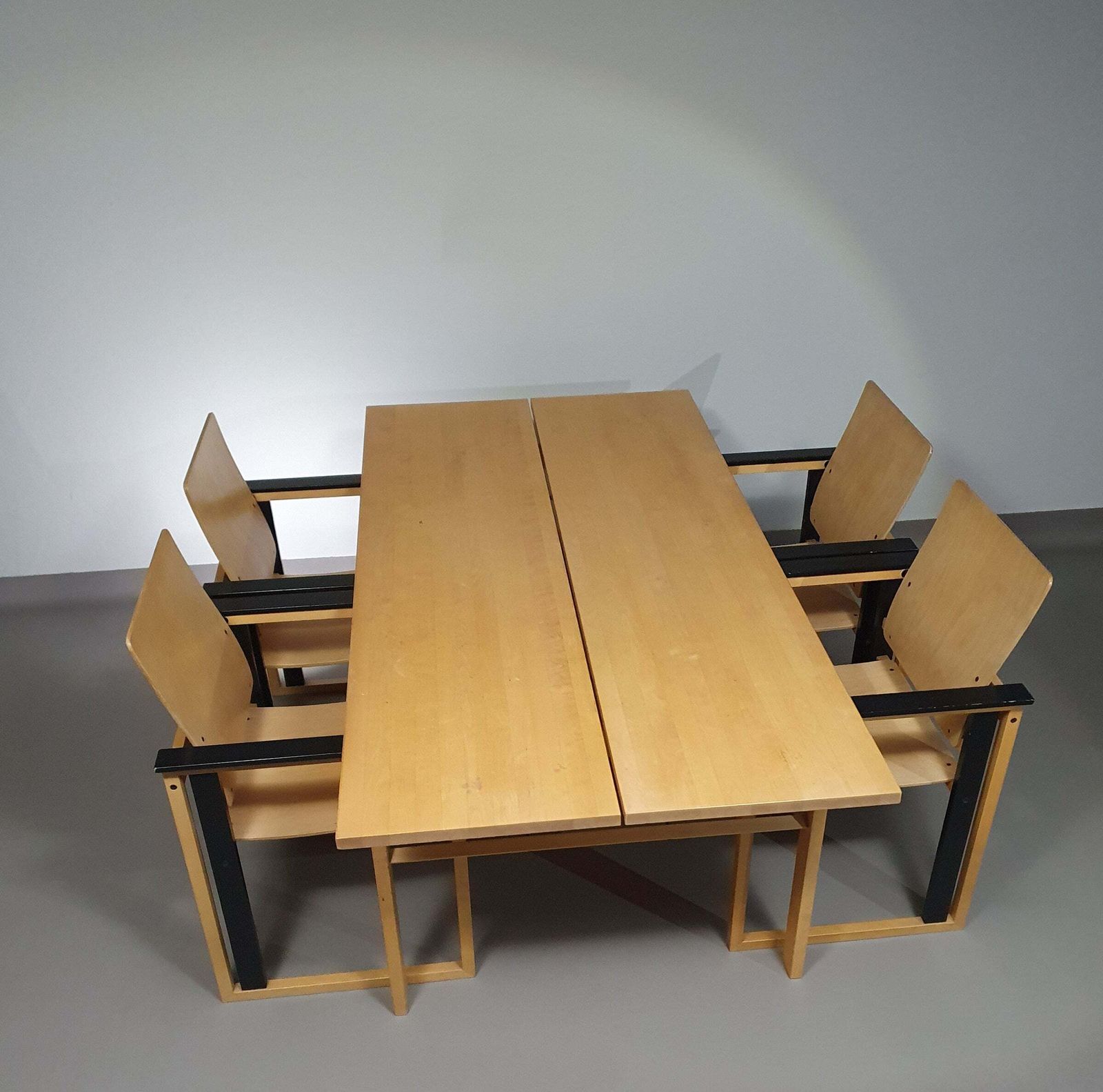 Extremely Rare Finnish Dining Set By Simo Heikkilä / Pentik. 1980s photo furniture