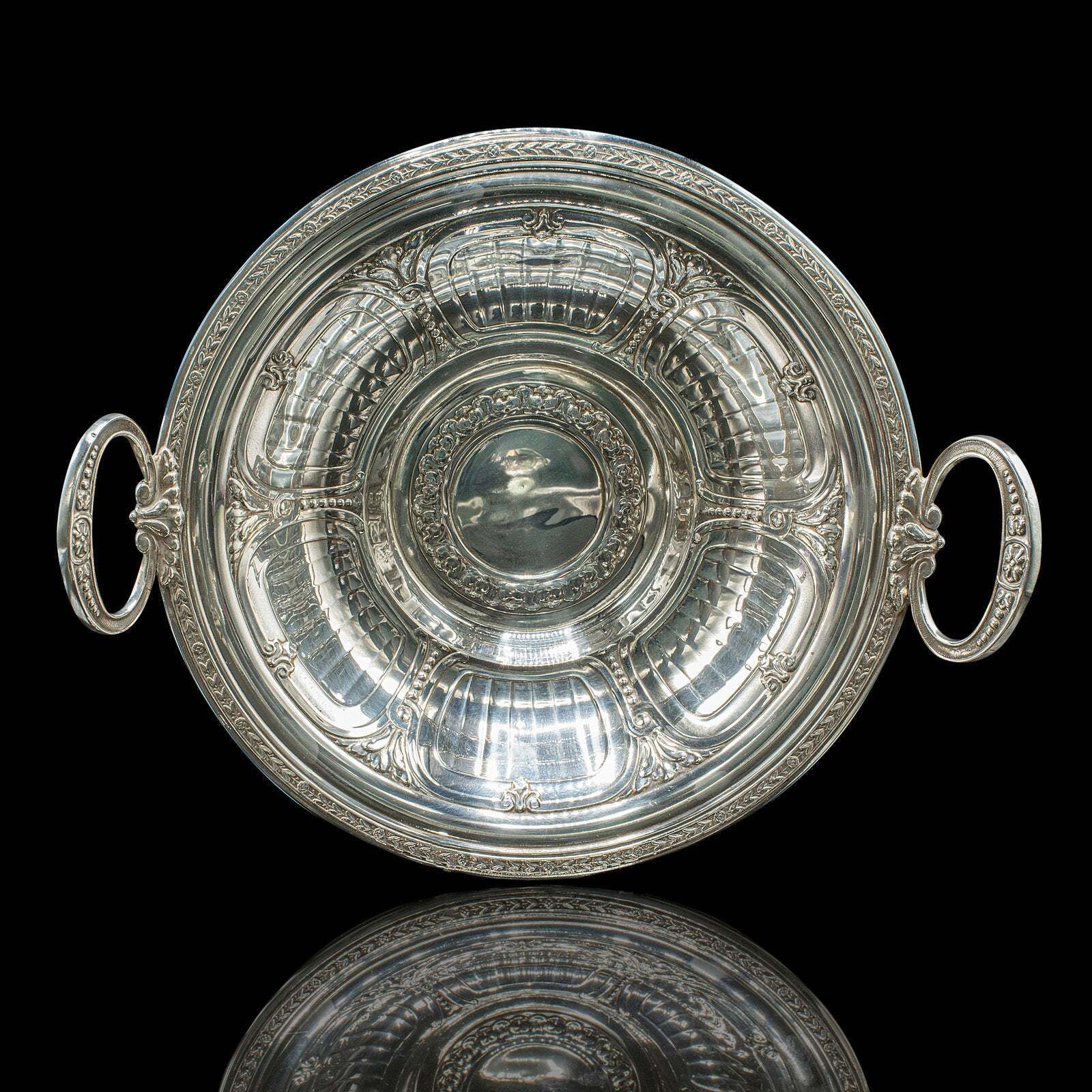 Antique Bonbon Dish, English, Silver Plate, Serving Bowl, Edwardian, Circa 1910 photo furniture