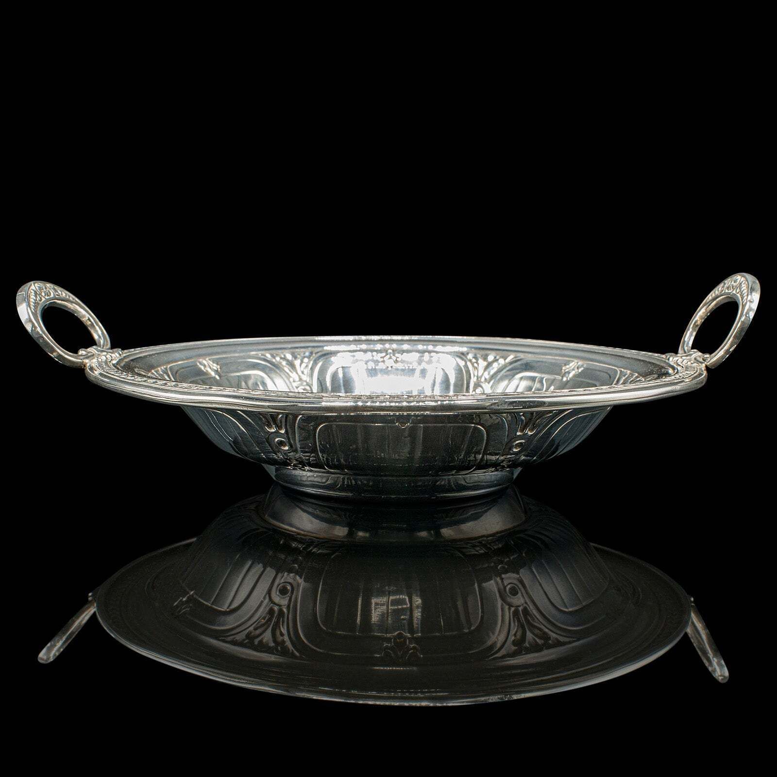 Antique Bonbon Dish, English, Silver Plate, Serving Bowl, Edwardian, Circa 1910 photo vinterior