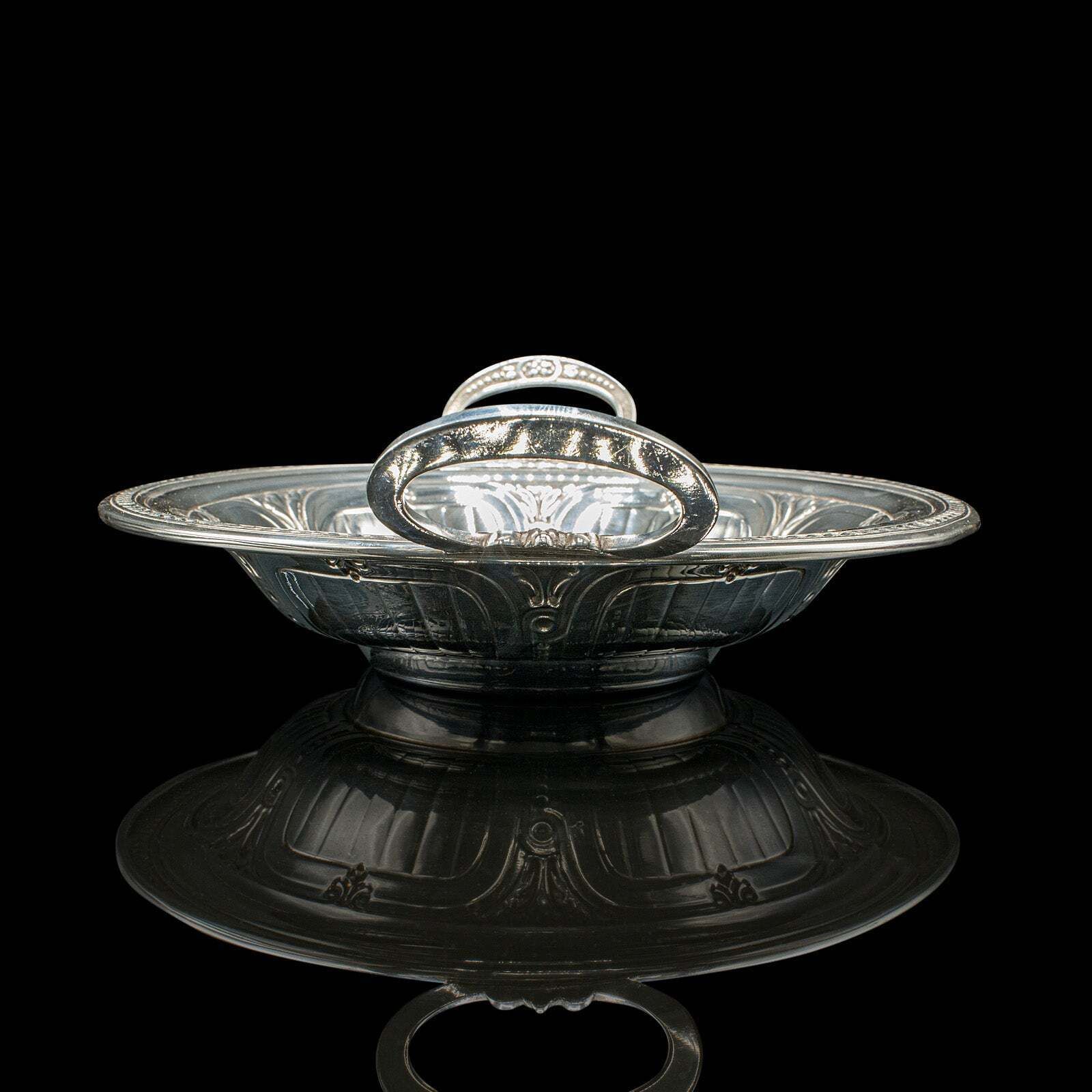 Antique Bonbon Dish, English, Silver Plate, Serving Bowl, Edwardian, Circa 1910 photo buy