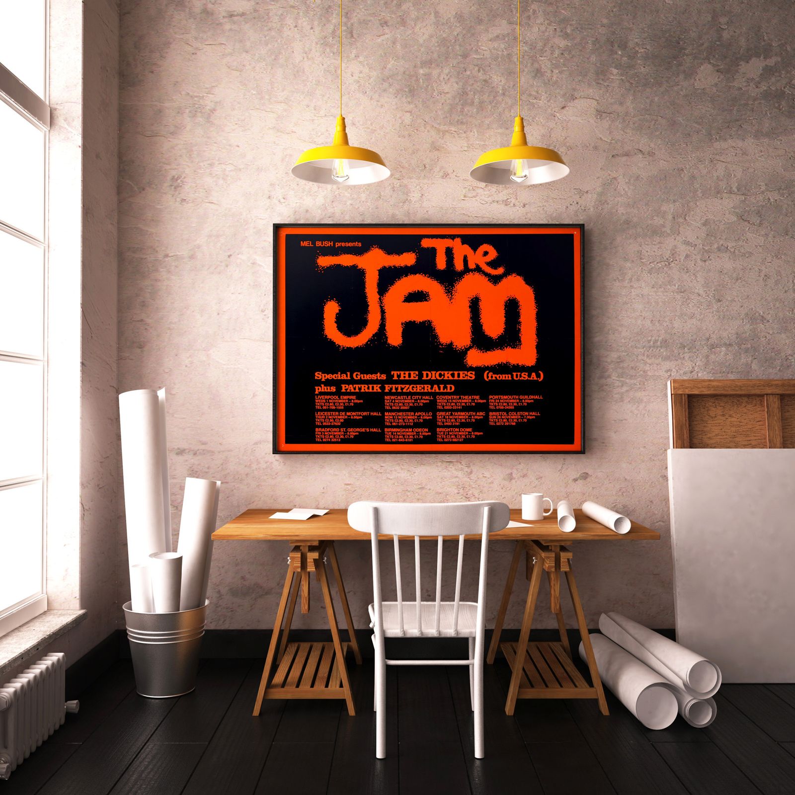 The Jam Original Vintage Uk Tour Poster, 1978 photo for sale
